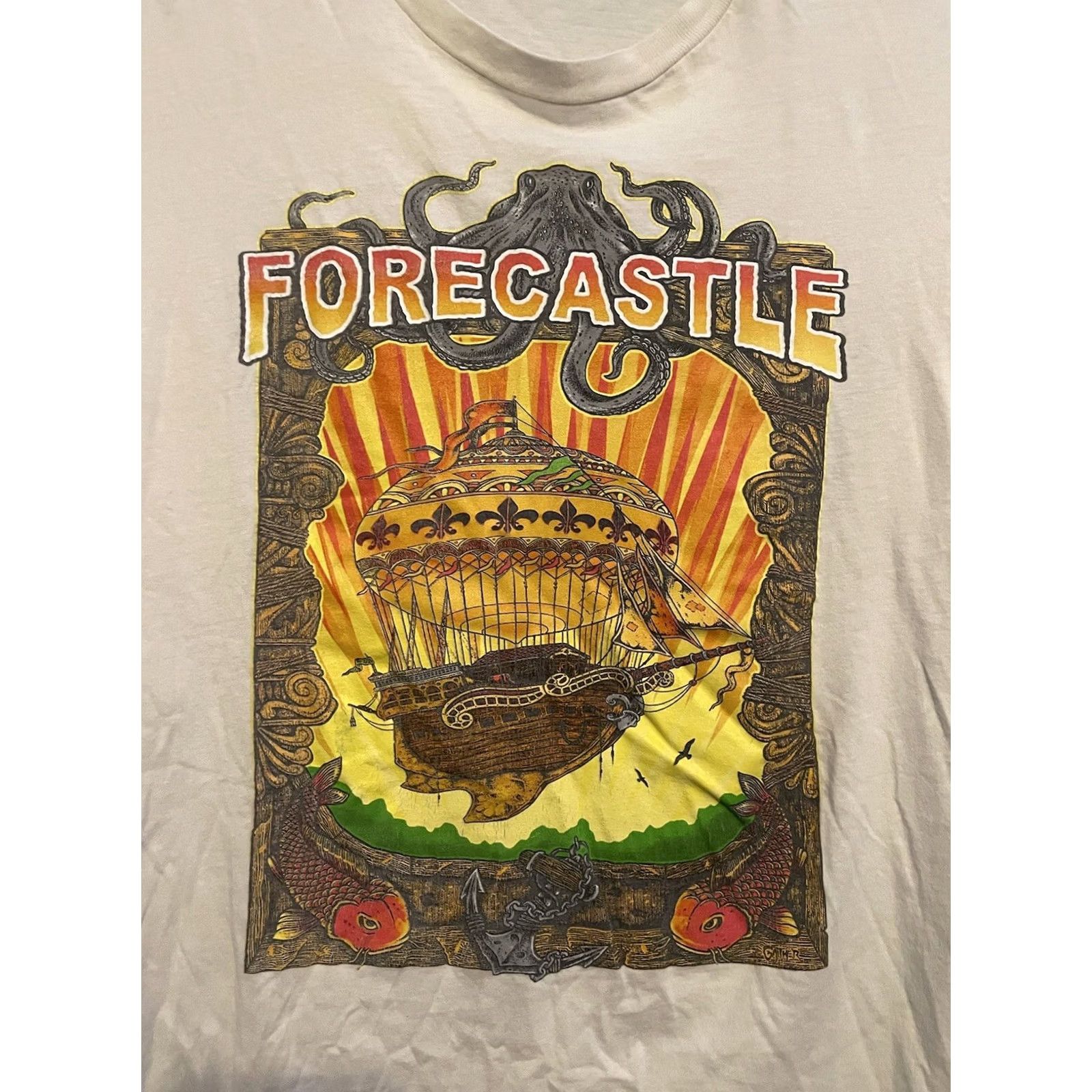 Vintage 2012 Forecastle Louisville Shirt Mens Size Medium White Logo Graphic Size US M / EU 48-50 / 2 - 2 Thumbnail