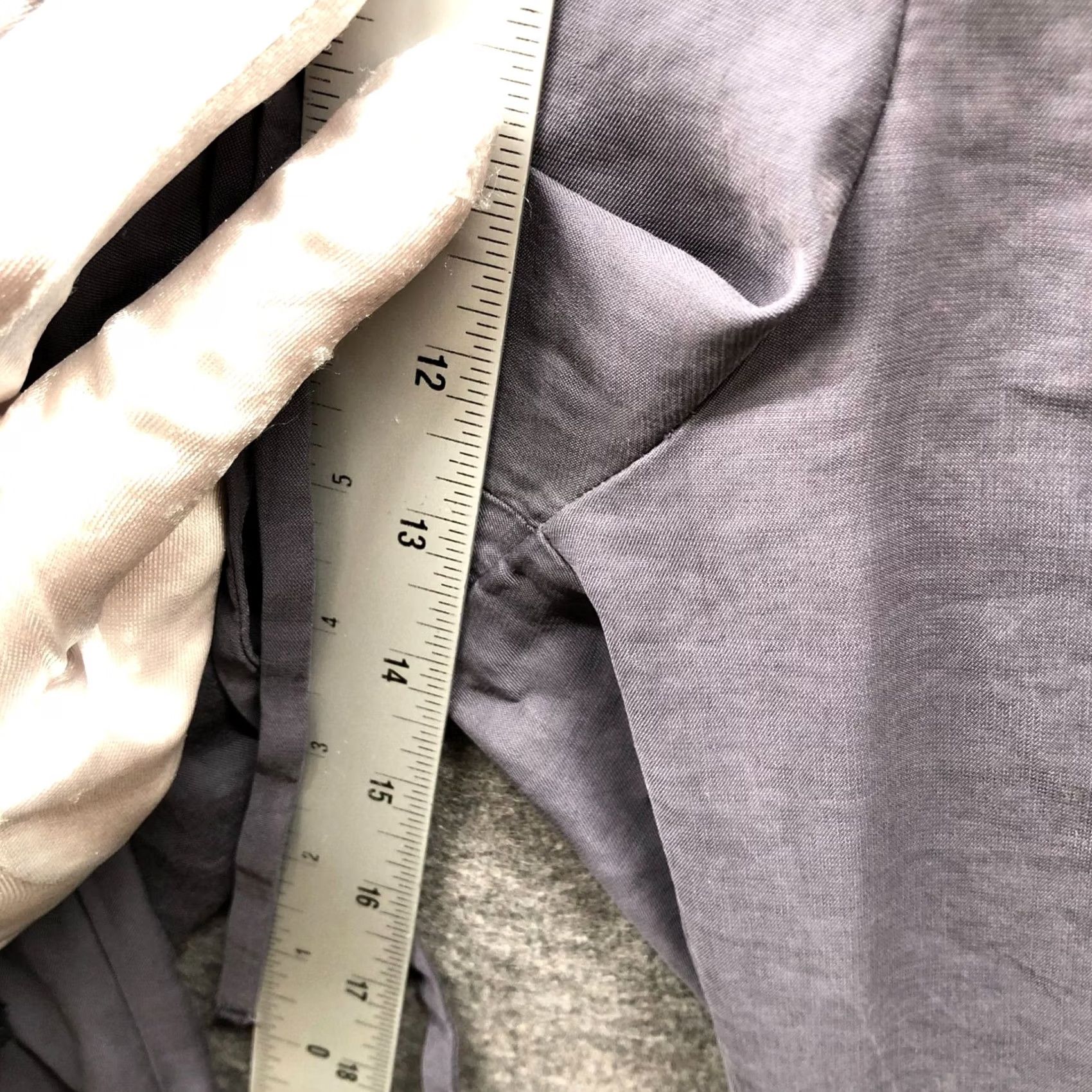 Zara Zara Paperbag Wide Leg Pants Womens L High Waisted Gray Modal Blend Pull On Size 36" / US 14 / IT 50 - 6 Thumbnail