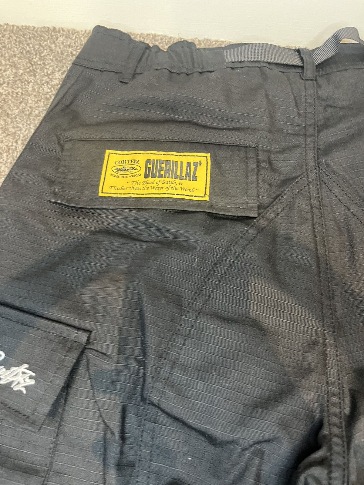 Other Corteiz alcatraz cargo trouser - black / white Size US 32 / EU 48 - 9 Thumbnail