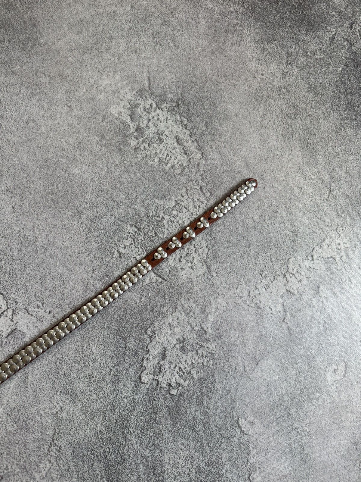If Six Was Nine Retro Leather metal rhinestones belt Y2K L.G.B. 90s opium Size ONE SIZE - 12 Thumbnail