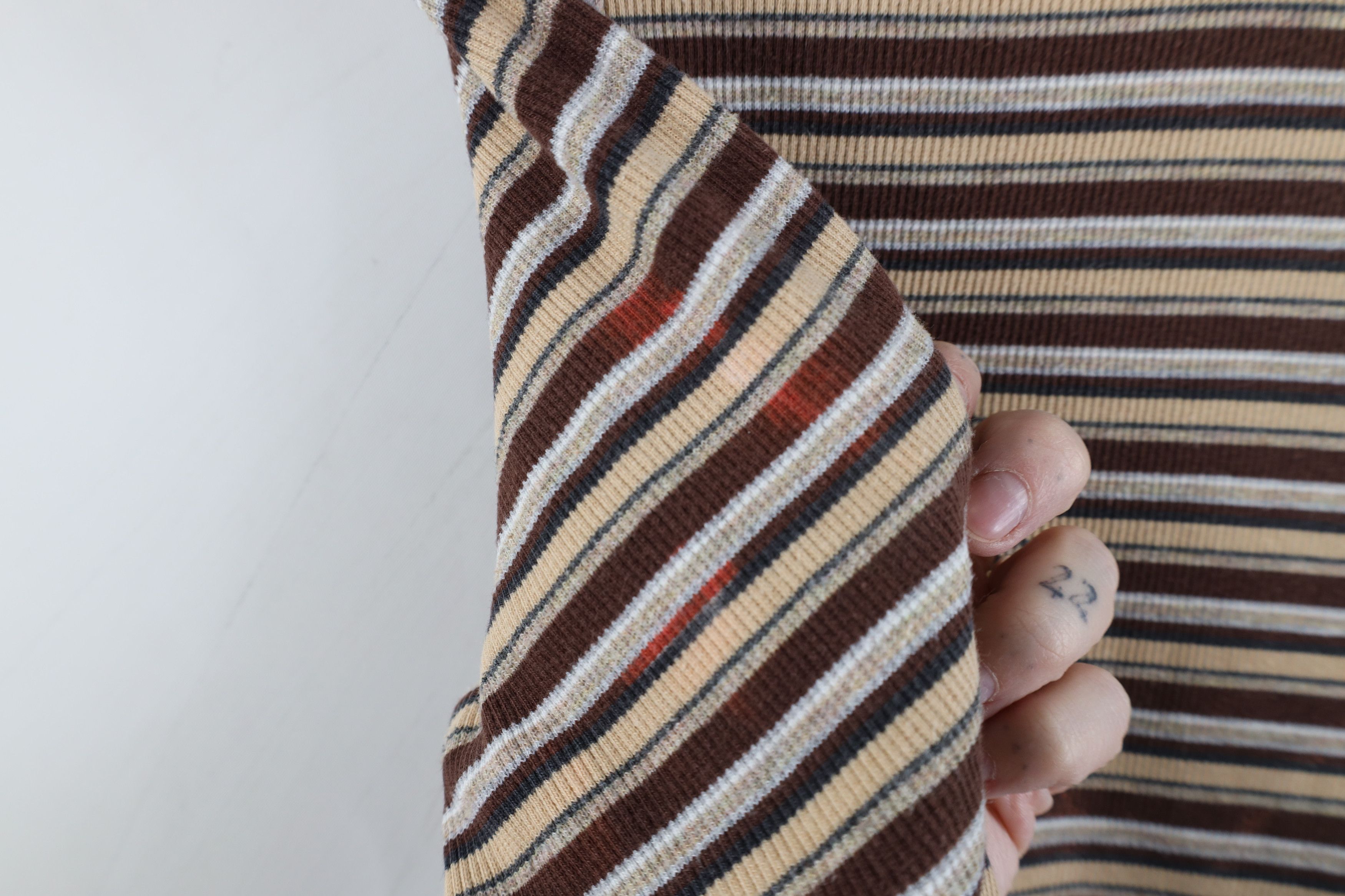 Vintage Vintage 90s Streetwear Ribbed Knit Turtleneck T-Shirt Size M / US 6-8 / IT 42-44 - 5 Thumbnail