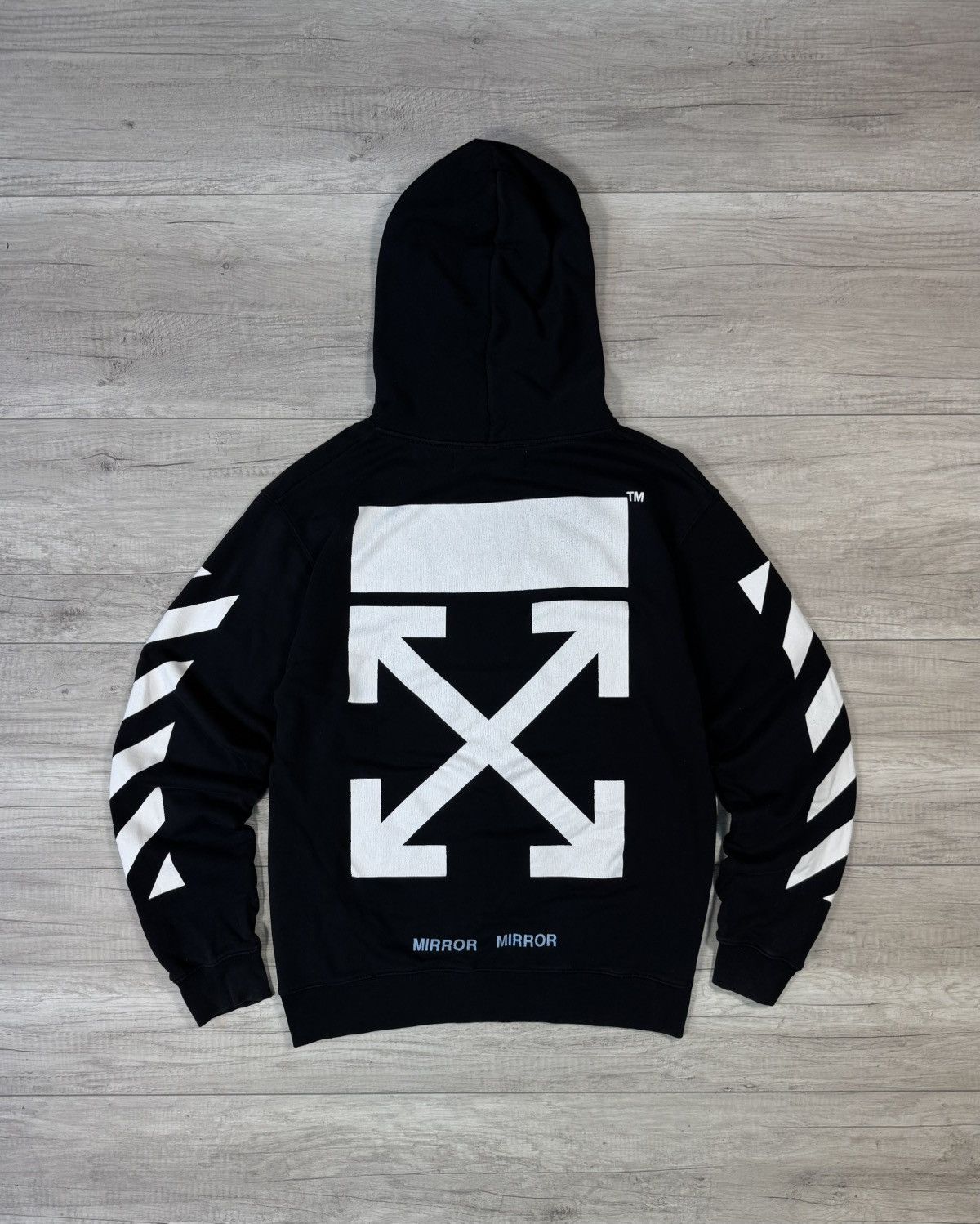 Off White Caravaggio Mirror Mirror Vintage Hoodie Size XL
