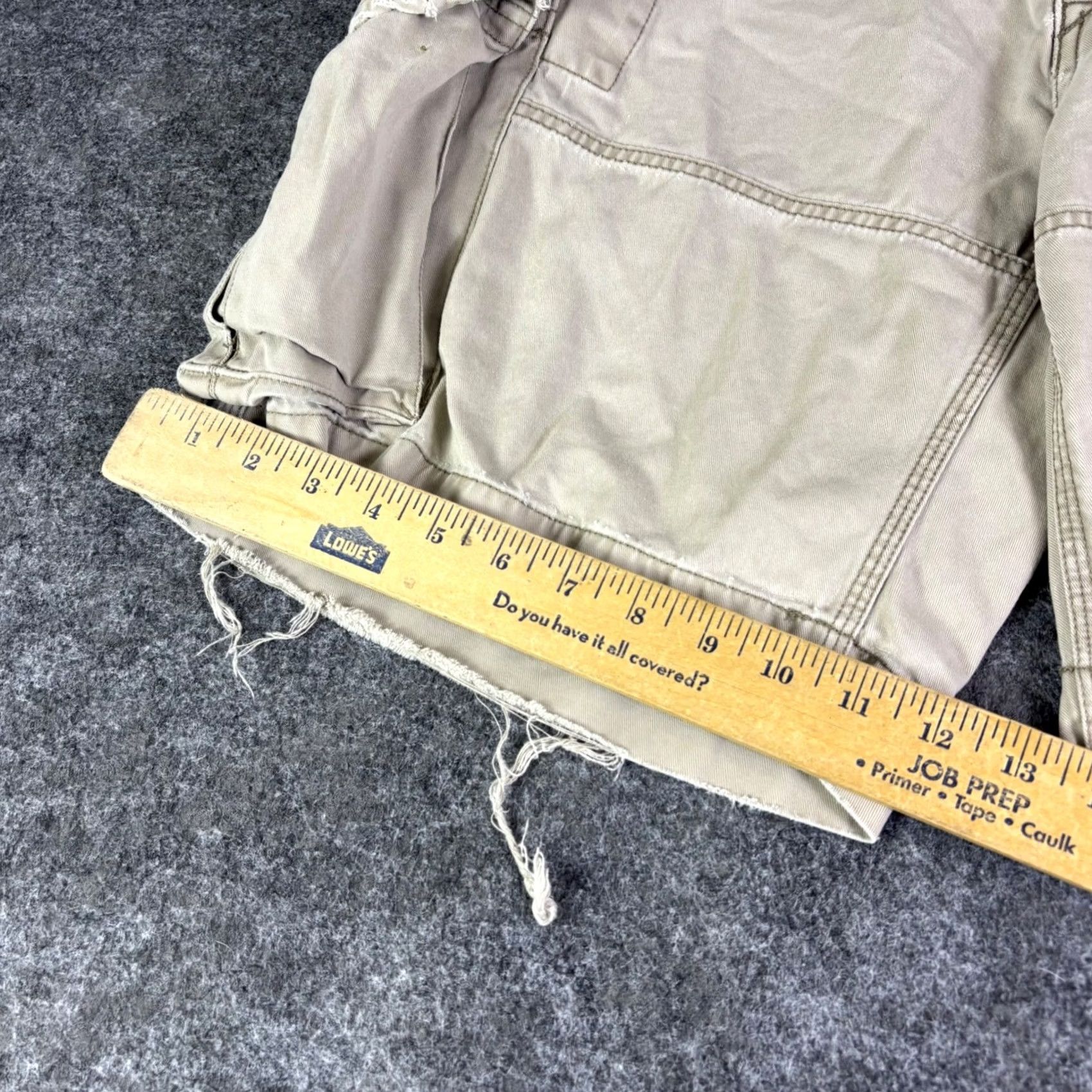 Polo Ralph Lauren Polo Ralph Lauren Mens Cargo Shorts Tan Khaki Distressed Frayed Hem Size 36 Size US M / EU 48-50 / 2 - 3 Thumbnail