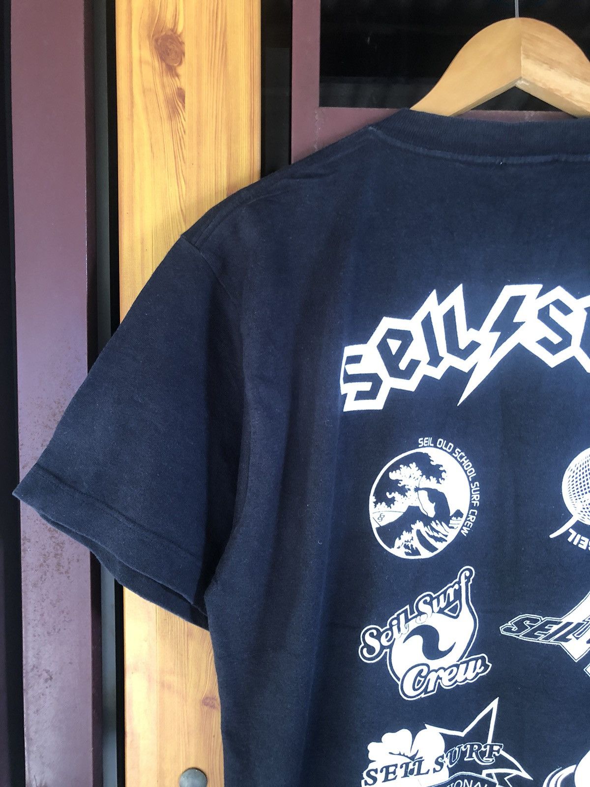 Japanese Brand 🔥Vintage 90s🔥Old School Seil Surf Crew Tshirts Size US M / EU 48-50 / 2 - 14 Thumbnail