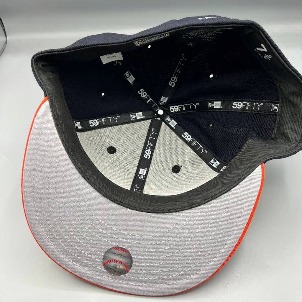 New Era Detroit Tigers Hat Men 7 5/8 59Fifty New Era MLB Fitted Cap Size ONE SIZE - 6 Thumbnail