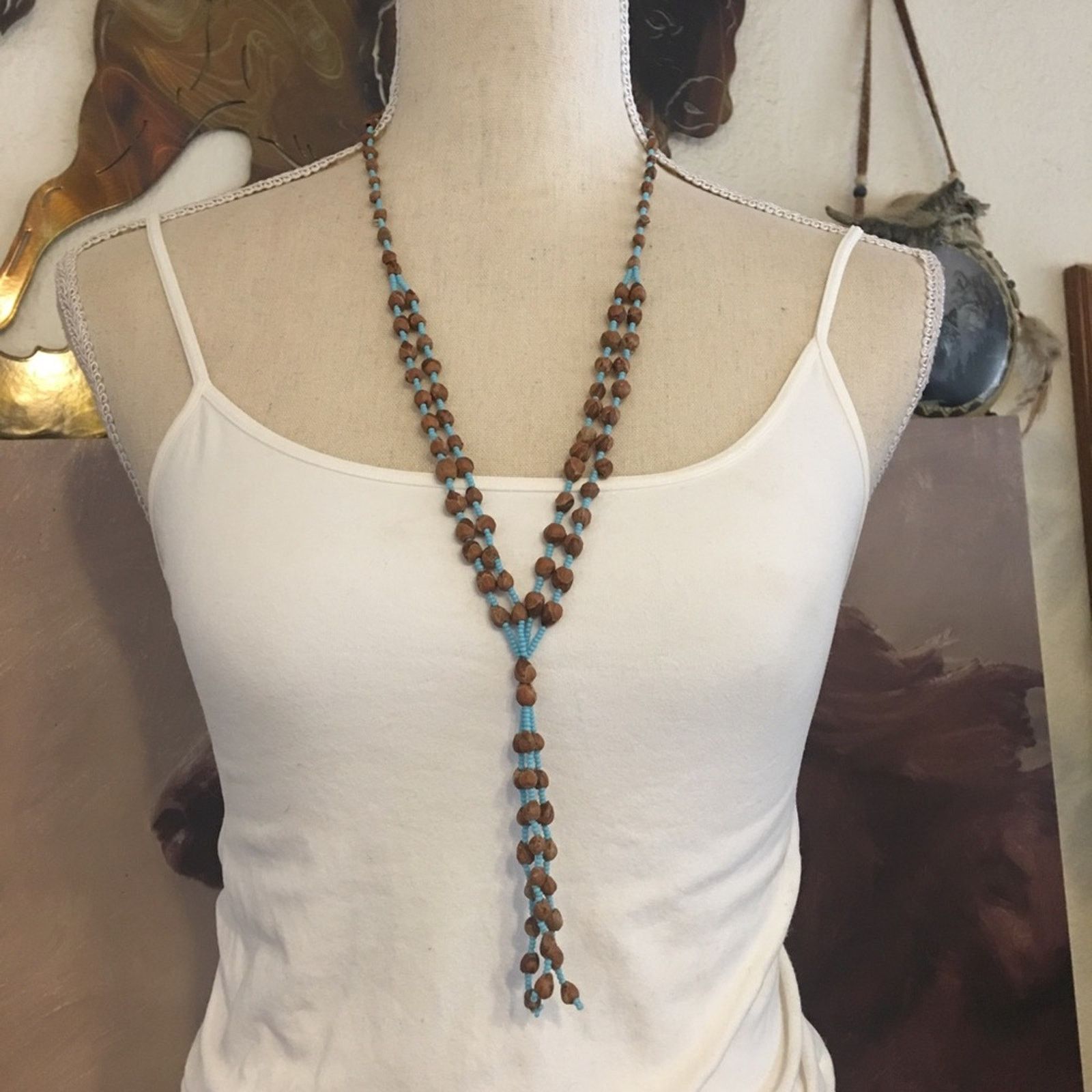 Handmade Peruvian lucky huayruro seed handmade necklace Size ONE SIZE - 1 Thumbnail