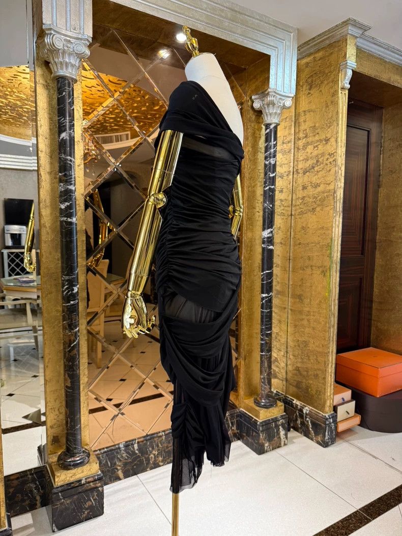 Versace Versace Mesh pleated dress Size M / US 6-8 / IT 42-44 - 6 Thumbnail