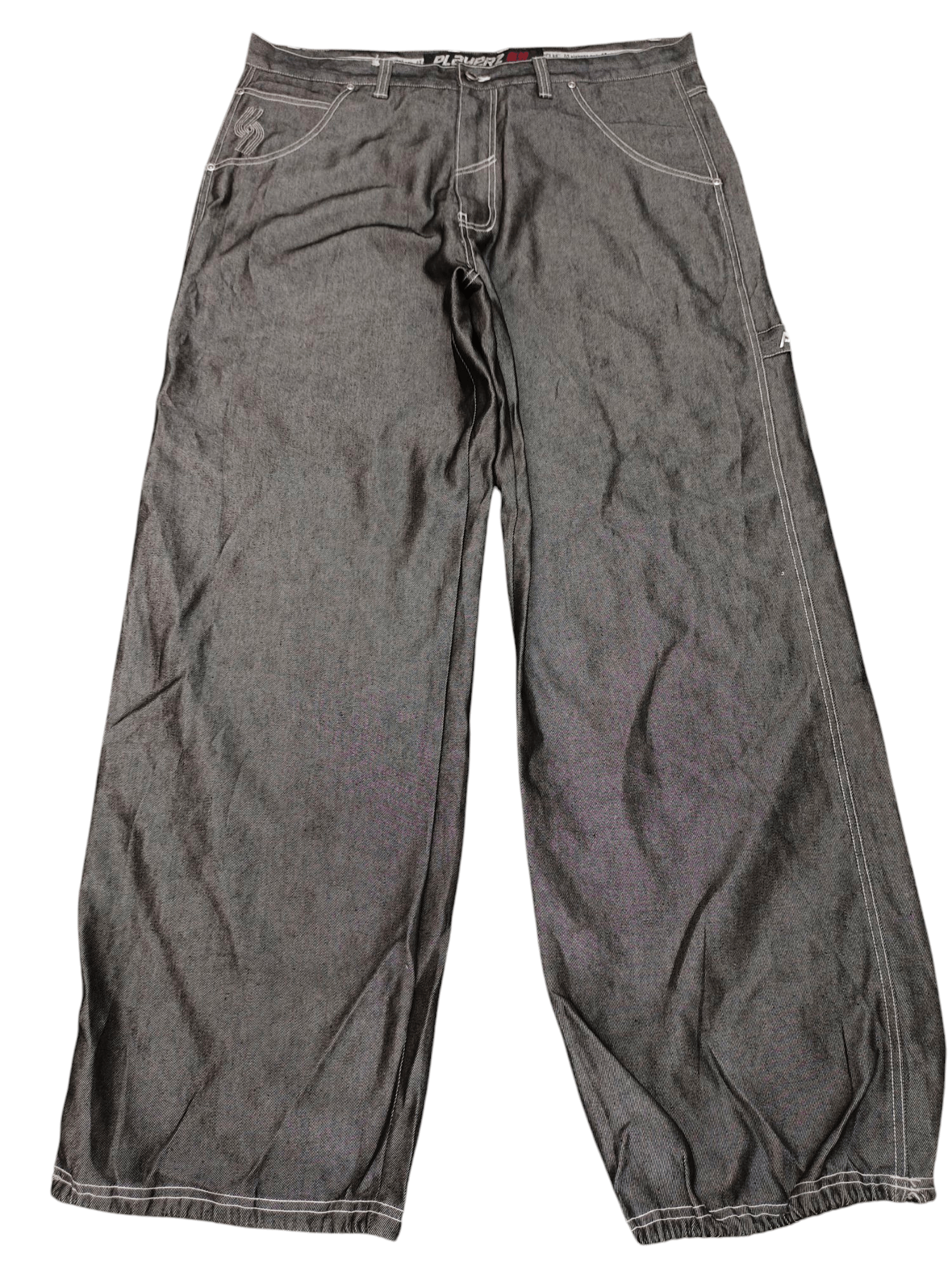 Southpole Baggy Jeans Playerz 69 Carpenter Distress Denim Wide Leg Y2k Size US 40 / EU 56 - 9 Thumbnail