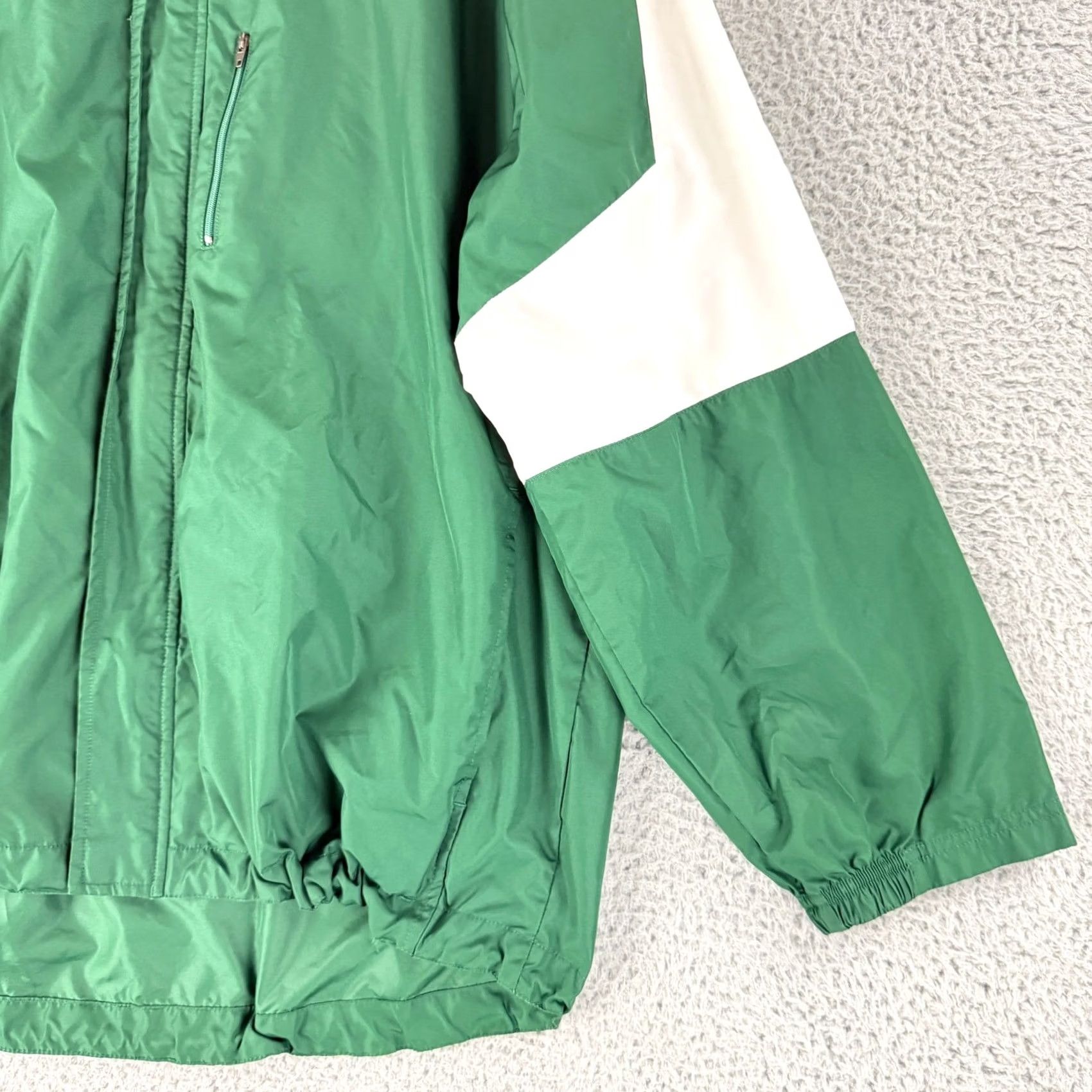 Nike VINTAGE Nike Clima-FIT Windbreaker Jacket Mens XL Green Full Zip Swoosh Size US XL / EU 56 / 4 - 3 Thumbnail
