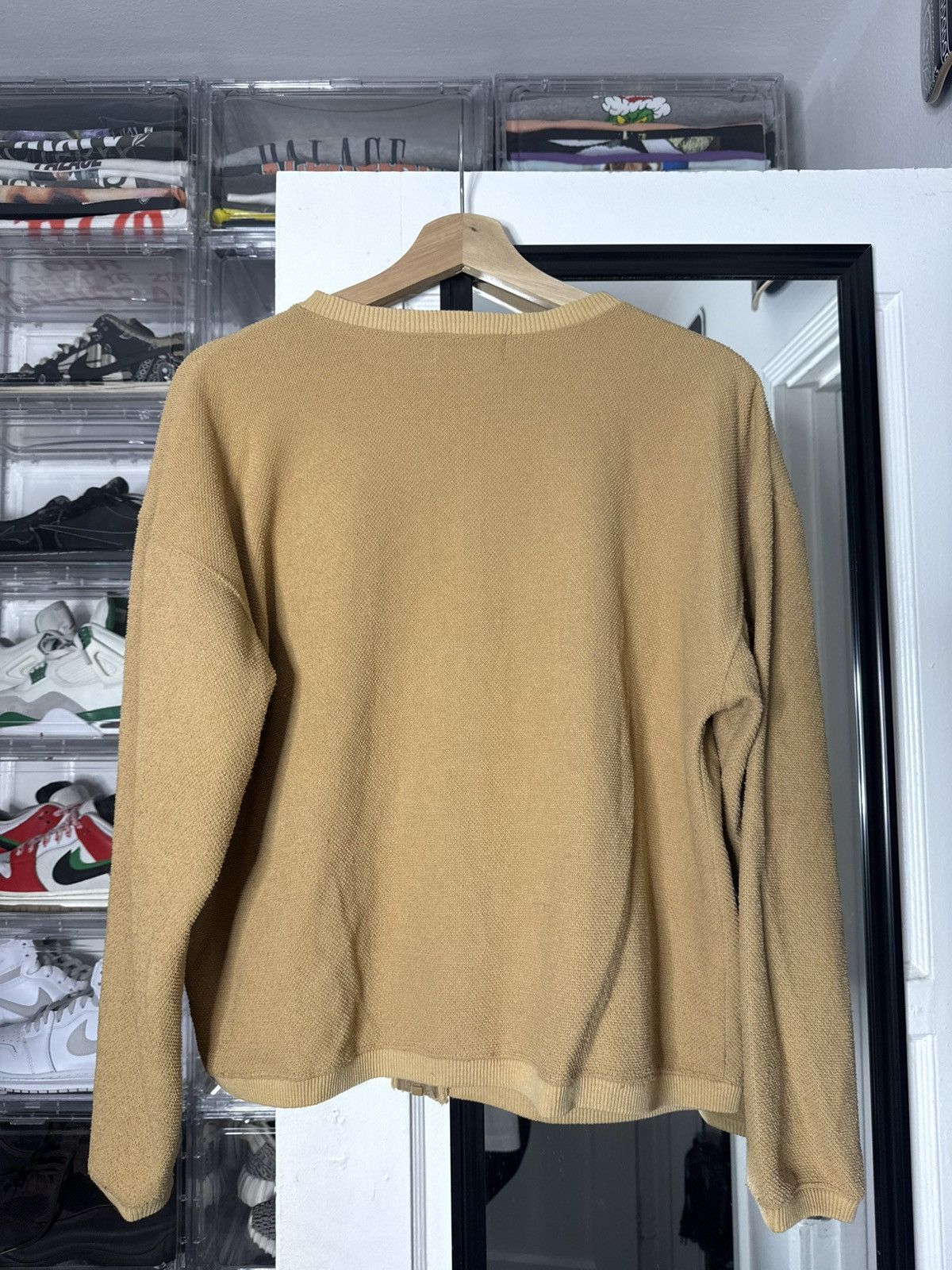 Vintage VINTAGE 1990’s Weekend Edition Zip Up Sweater Jacket Tan Size US S / EU 44-46 / 1 - 5 Thumbnail