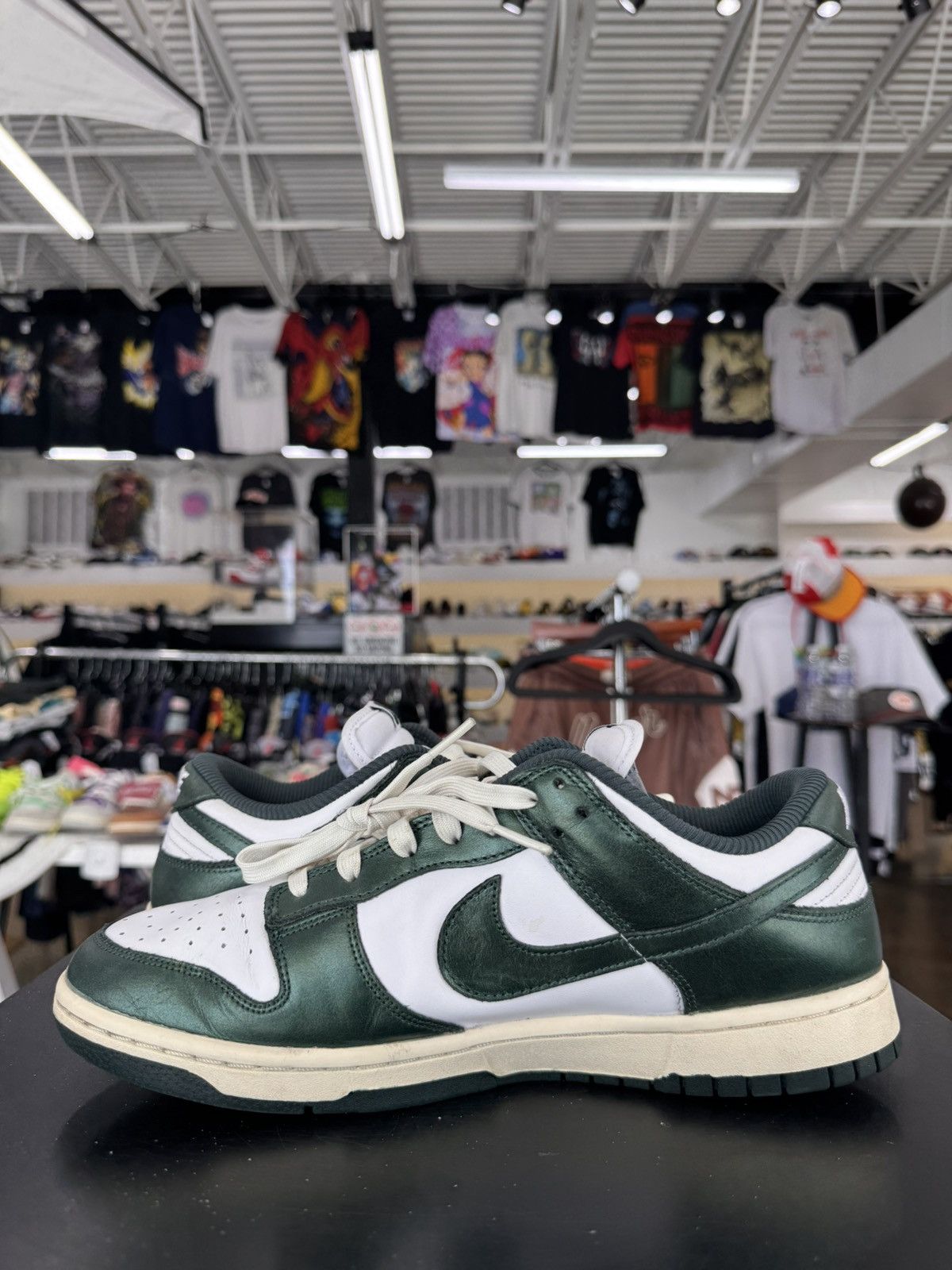 Nike Nike Dunk Low Vintage Green Size 11.5W/10M (2022) Size US 10 / EU 43 - 4 Thumbnail