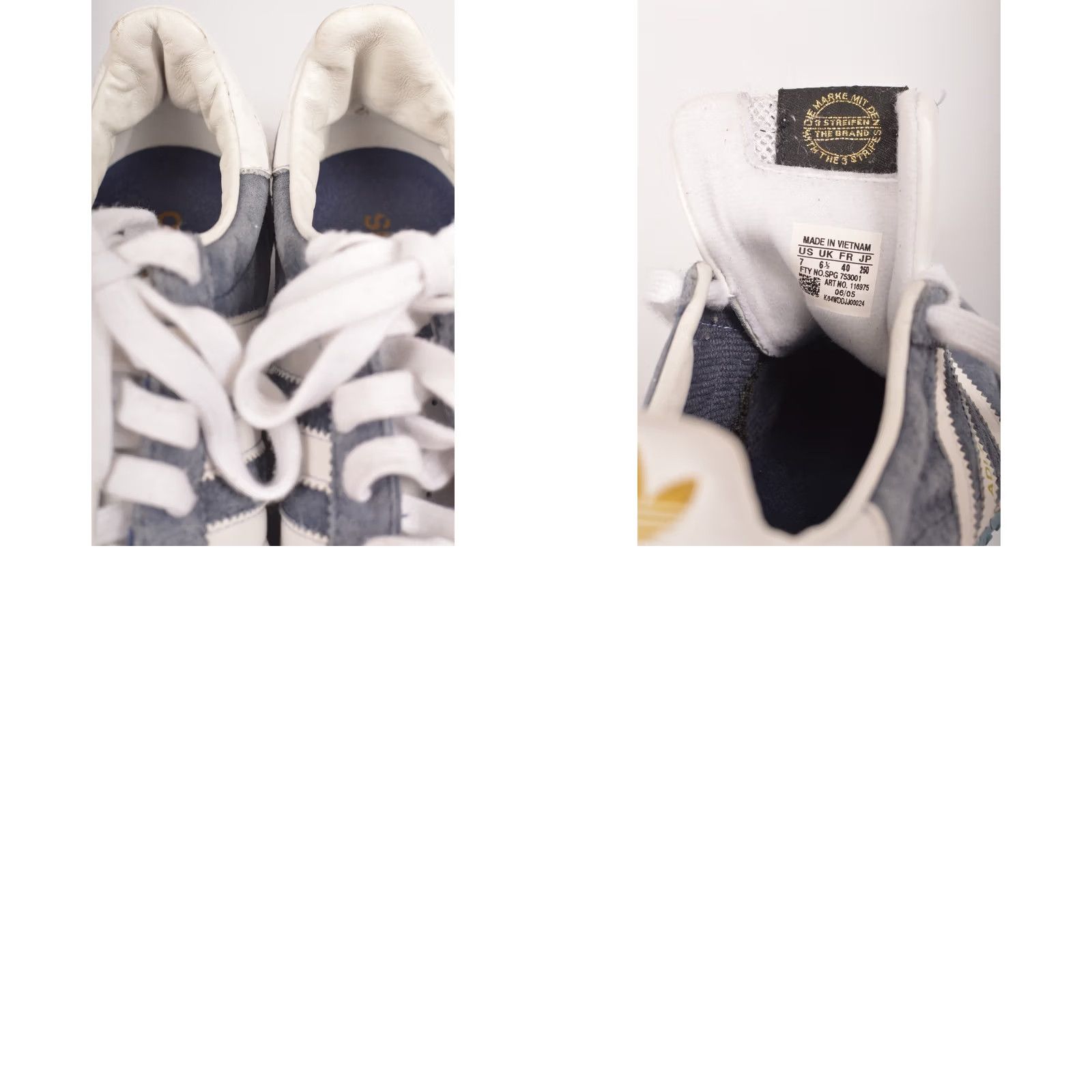 Adidas VINTAGE Adidas Adi Speed Sneakers Trainers 2005 Leather US 7 Womens Blue 116975 Size US 7 / IT 37 - 8 Thumbnail