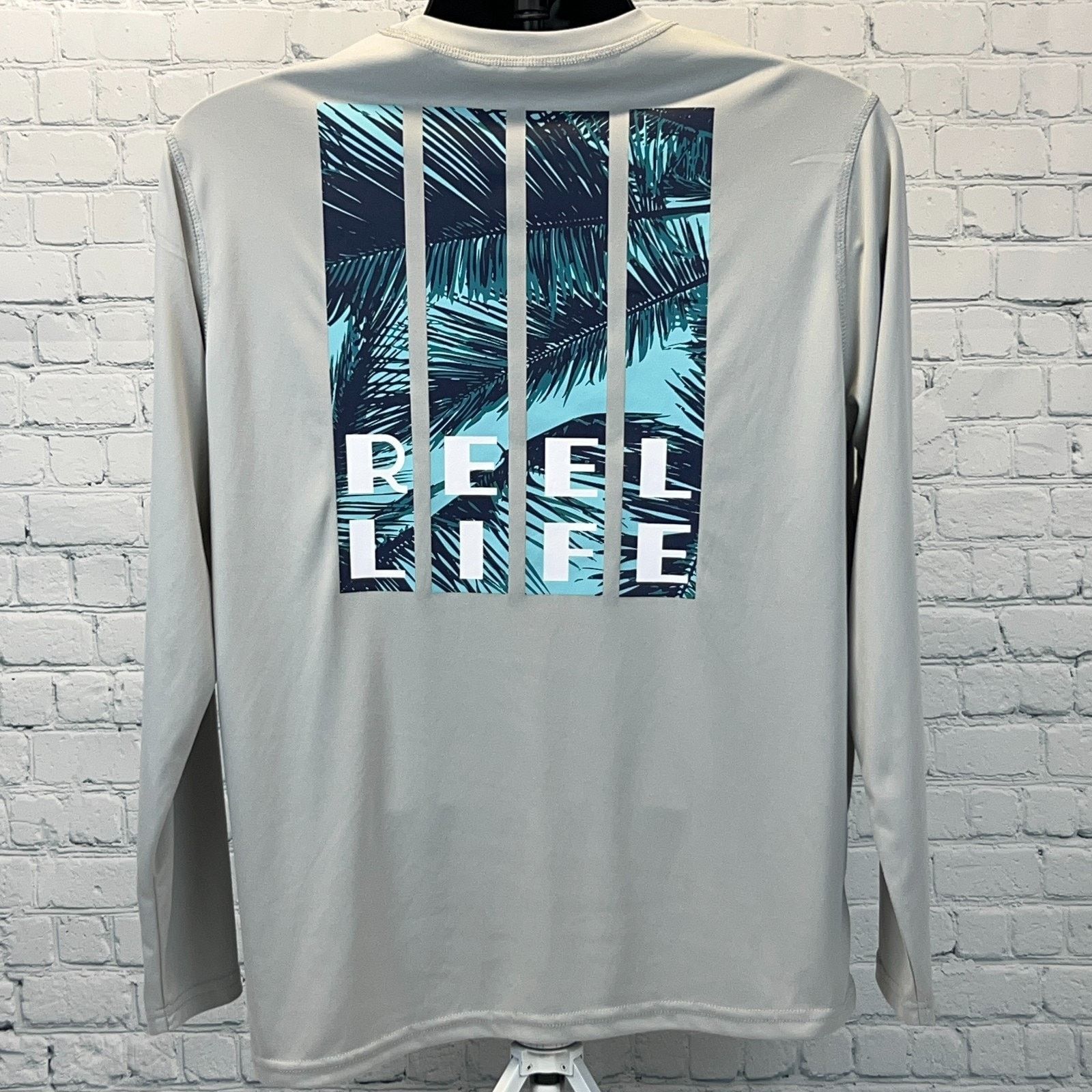 Other Reel Life Long Sleeve T Shirt Fishing Fisherman Gray M Size US M / EU 48-50 / 2 - 3 Thumbnail