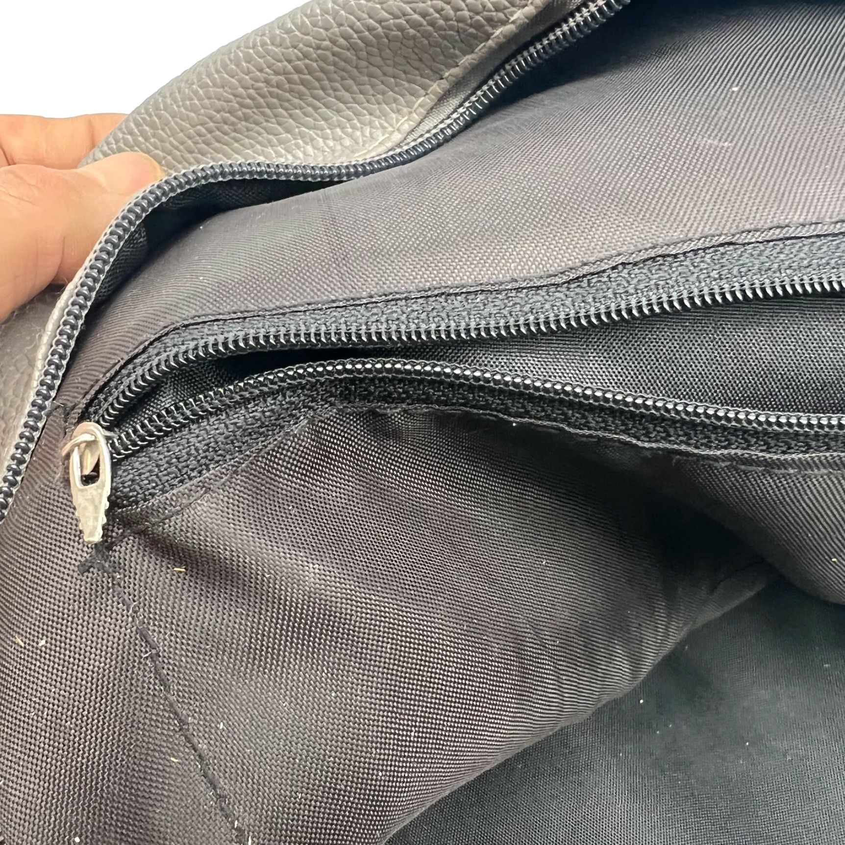 Vintage Women Gray Faux Leather Backpack Purse Adjustable Strap Tassel Studded Travel Casual 9x10 Size ONE SIZE - 4 Thumbnail