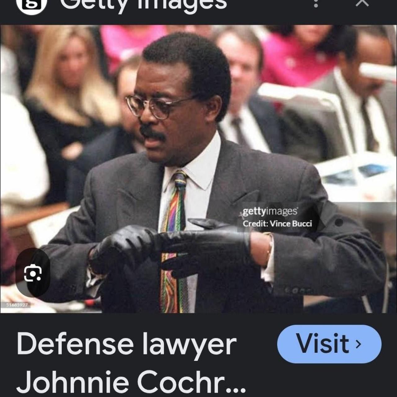 Vintage Vintage OJ Simpson Defense Lawyer Johnnie Cochran Rap Shirt Size US XXL / EU 58 / 5 - 2 Thumbnail
