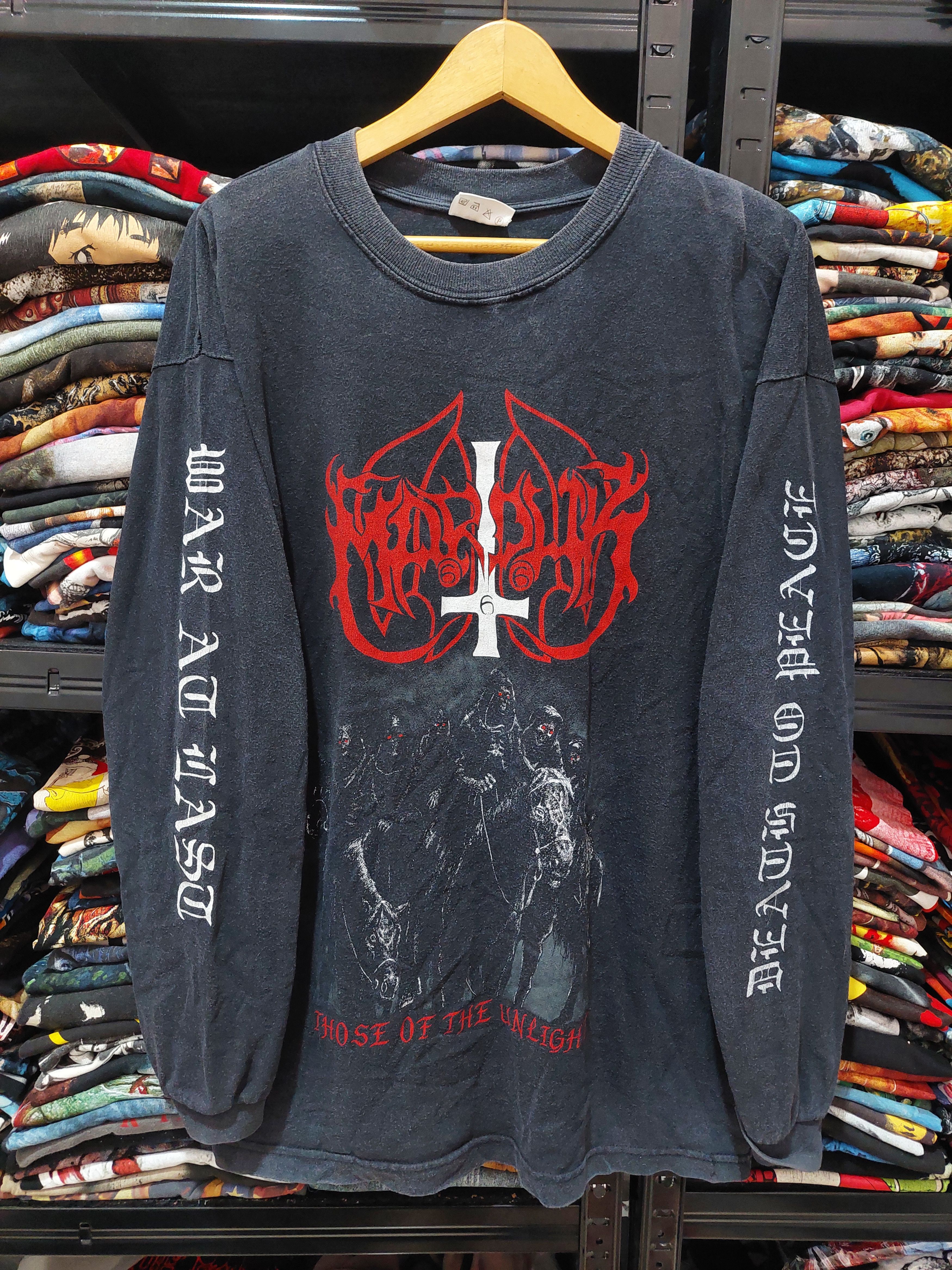 image of Archival Clothing x Band Tees Vintage Marduk Those Of The Unlight 1990S Longsleeve in Black (Size X