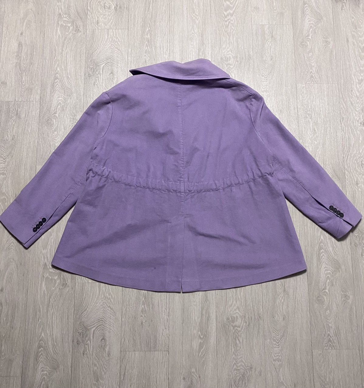Acne Studios Women’s Oversized Single-breasted Cotton Blazer Light Purple Size ONE SIZE - 5 Thumbnail