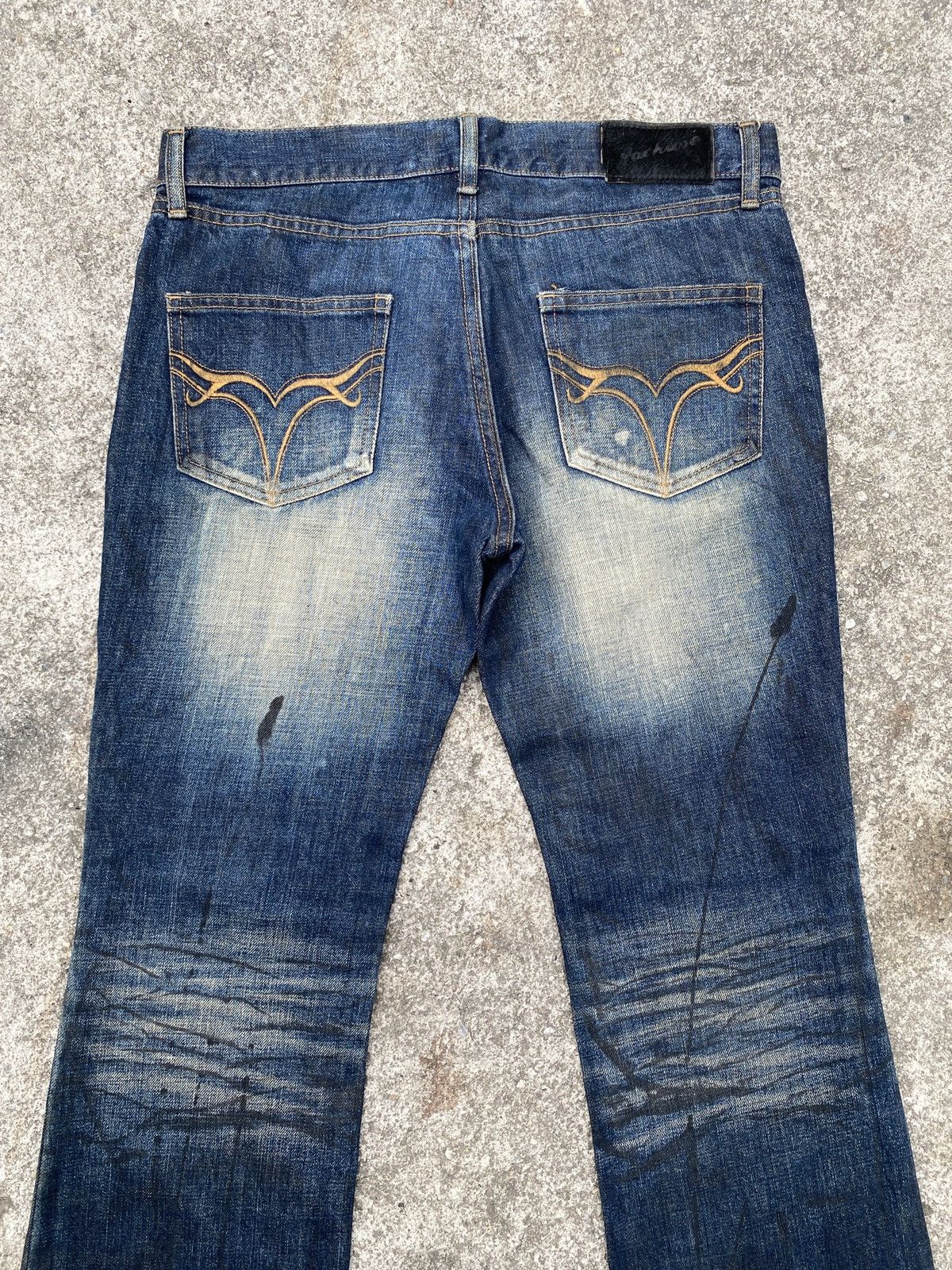 Jack Rose Japan Claws Mark Design Flare Denim