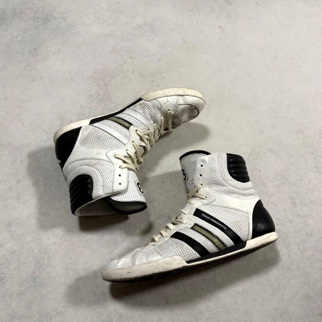Y-3 Y-3 Sneaker Men 8.5US Collaboration Yohji Leather High Cut JPN Size US 9 / EU 42 - 3 Thumbnail