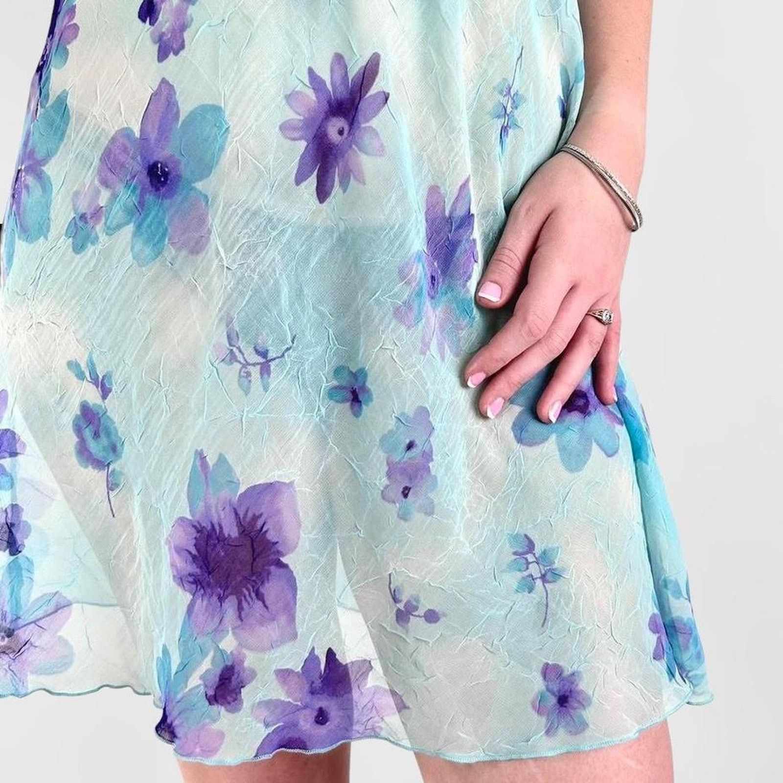 Other y2k fairy floral slip dress Size L / US 10 / IT 46 - 4 Thumbnail