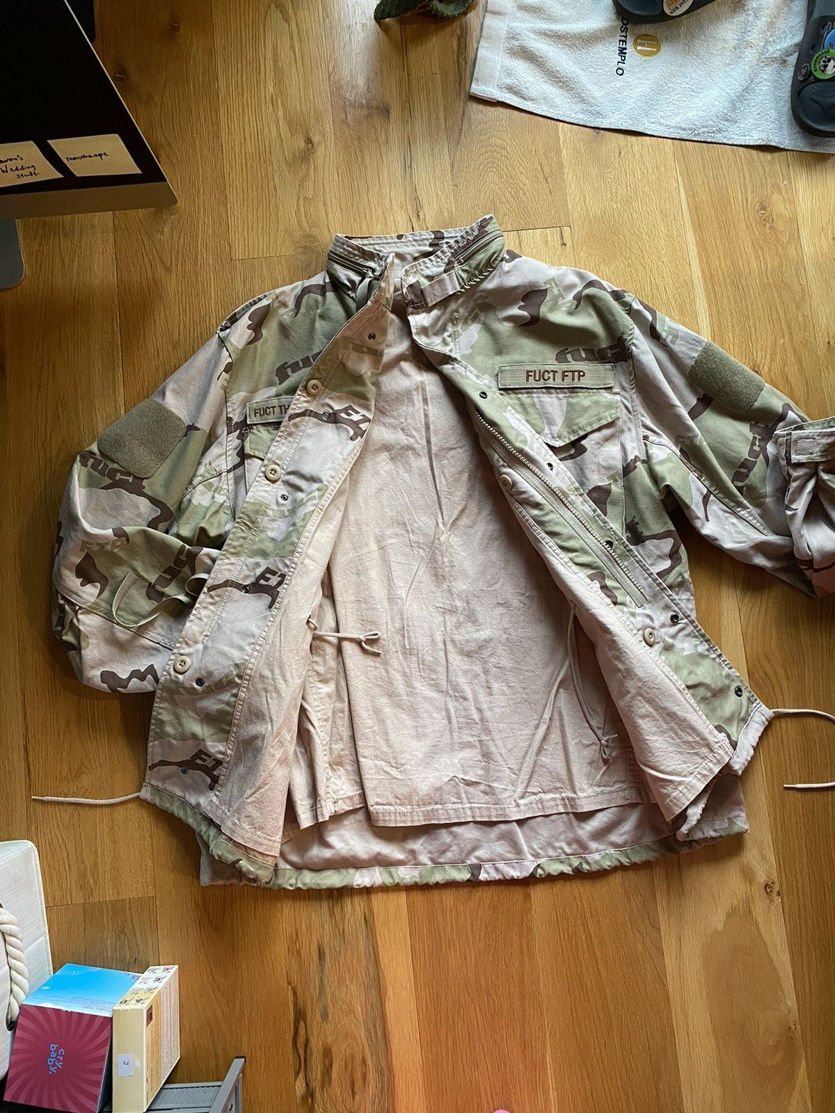 Fuck The Population FTP x FUCT Desert Camo Field Jacket (XL) Rare Archive Size US XL / EU 56 / 4 - 6 Thumbnail