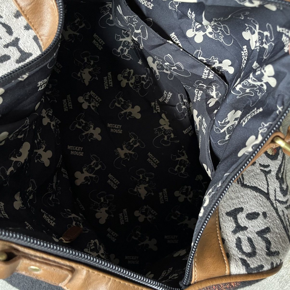 Disney × Mickey Mouse × Vintage Disney Mickey Mouse Carpet Bag Weekend Luggage Size ONE SIZE - 10 Thumbnail