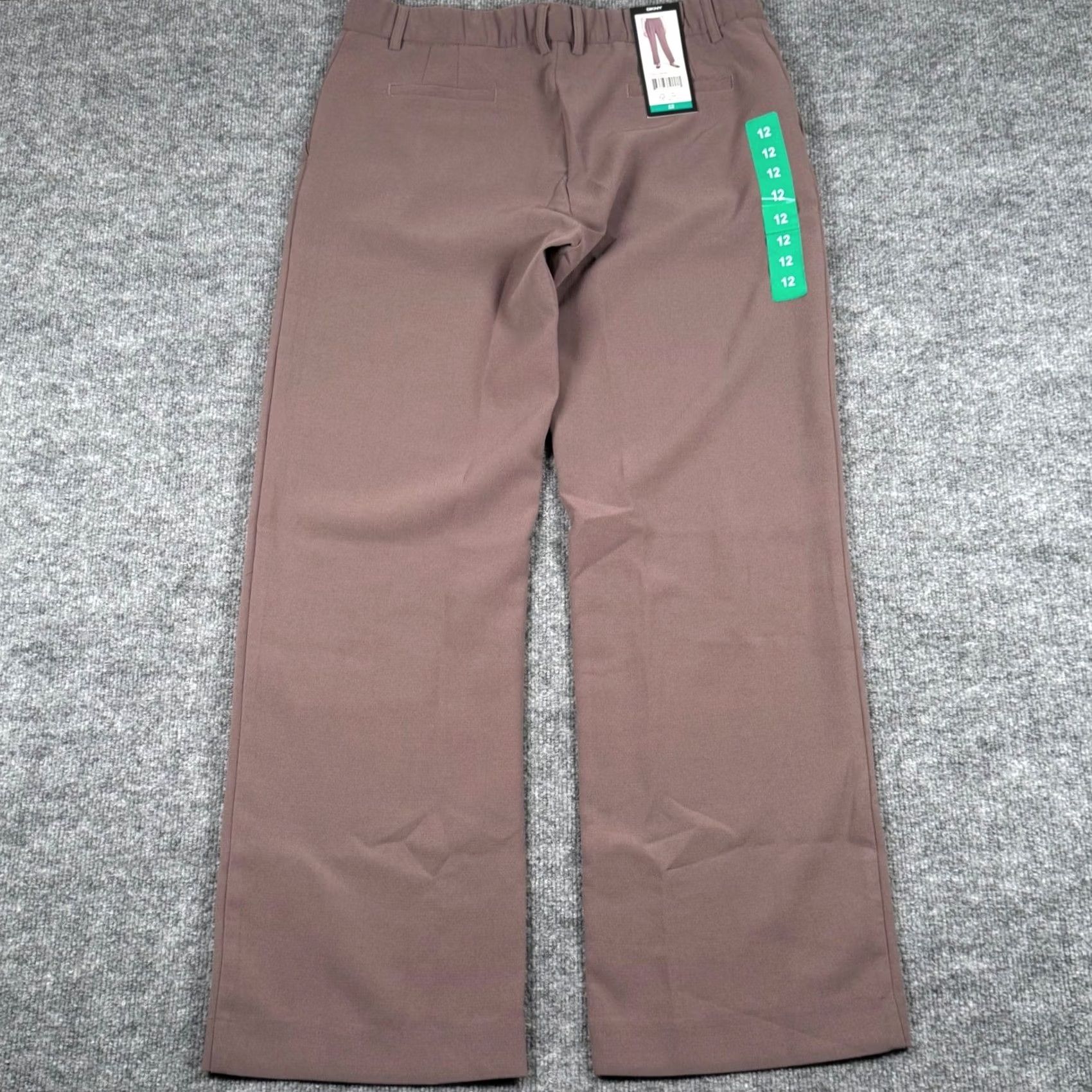 DKNY DKNY Womens 12 Wide Leg Pants Brown Elastic Waist Pleated Front Career Corpcore Dress Pants Women Regular 12 Brown Wide-Leg Workwear Casual Modern Size 34" / US 12 / IT 48 - 4 Thumbnail