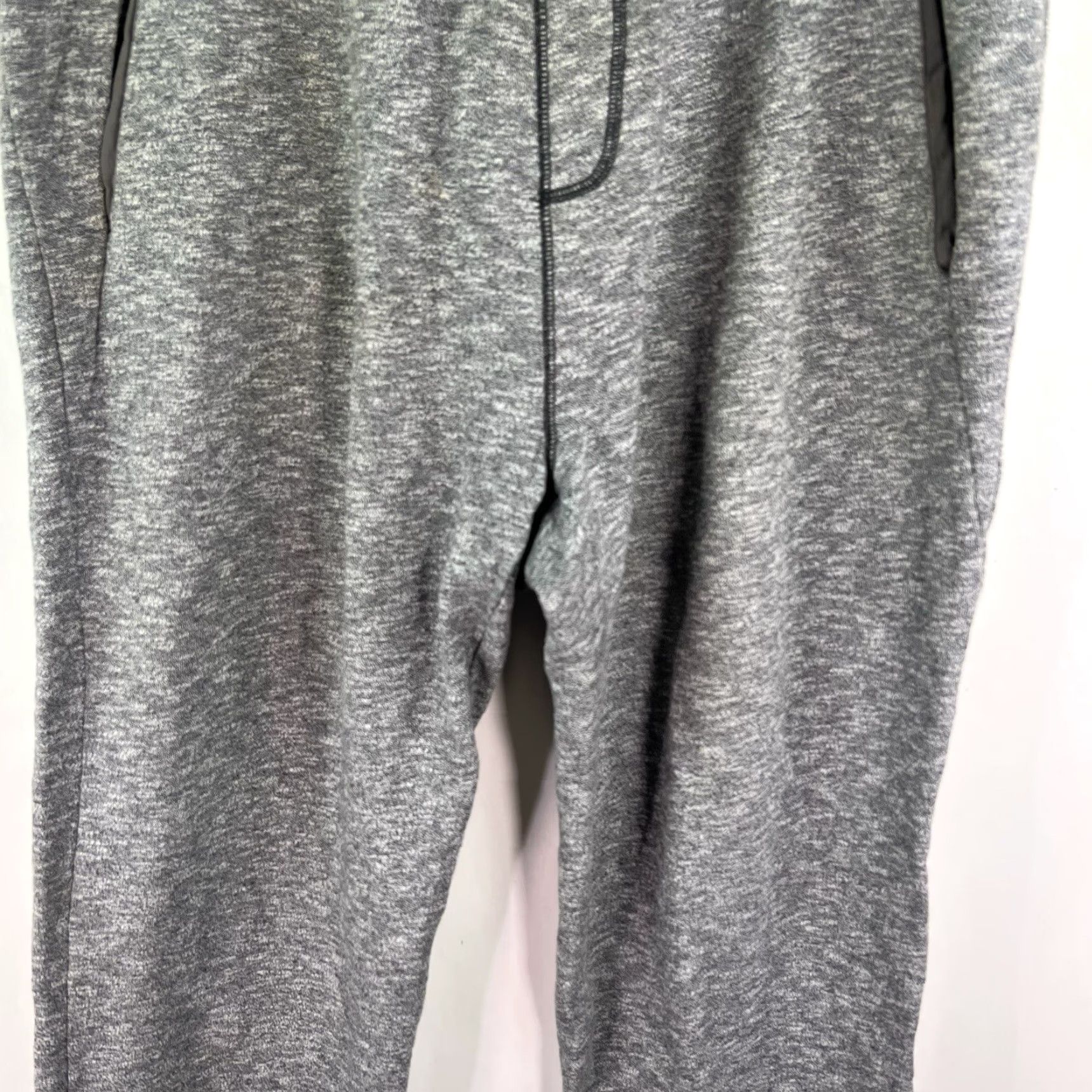Armani Exchange ARMANI Exchange Pocketed Fleece Joggers Mens XL Gray Flecked Size US 36 / EU 52 - 3 Thumbnail