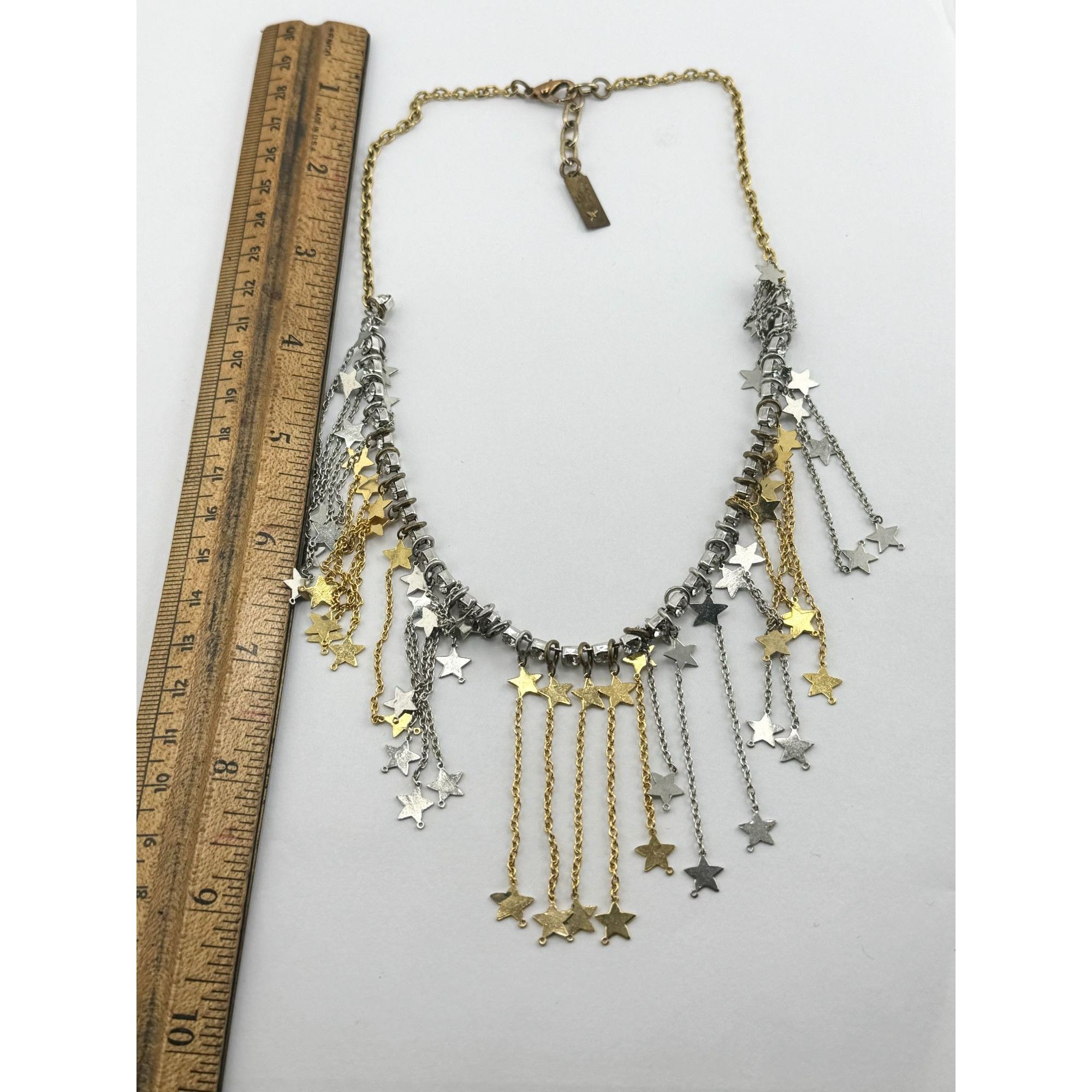 Vintage Vintage buzz rhinestone star chain necklace Size ONE SIZE - 5 Thumbnail