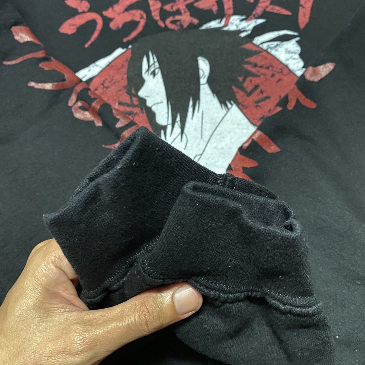 Anime × Vintage VINTAGE NARUTO SHIPPUDEN UCHIHA SASUKE HOODIE PULLOVER Size US M / EU 48-50 / 2 - 13 Thumbnail