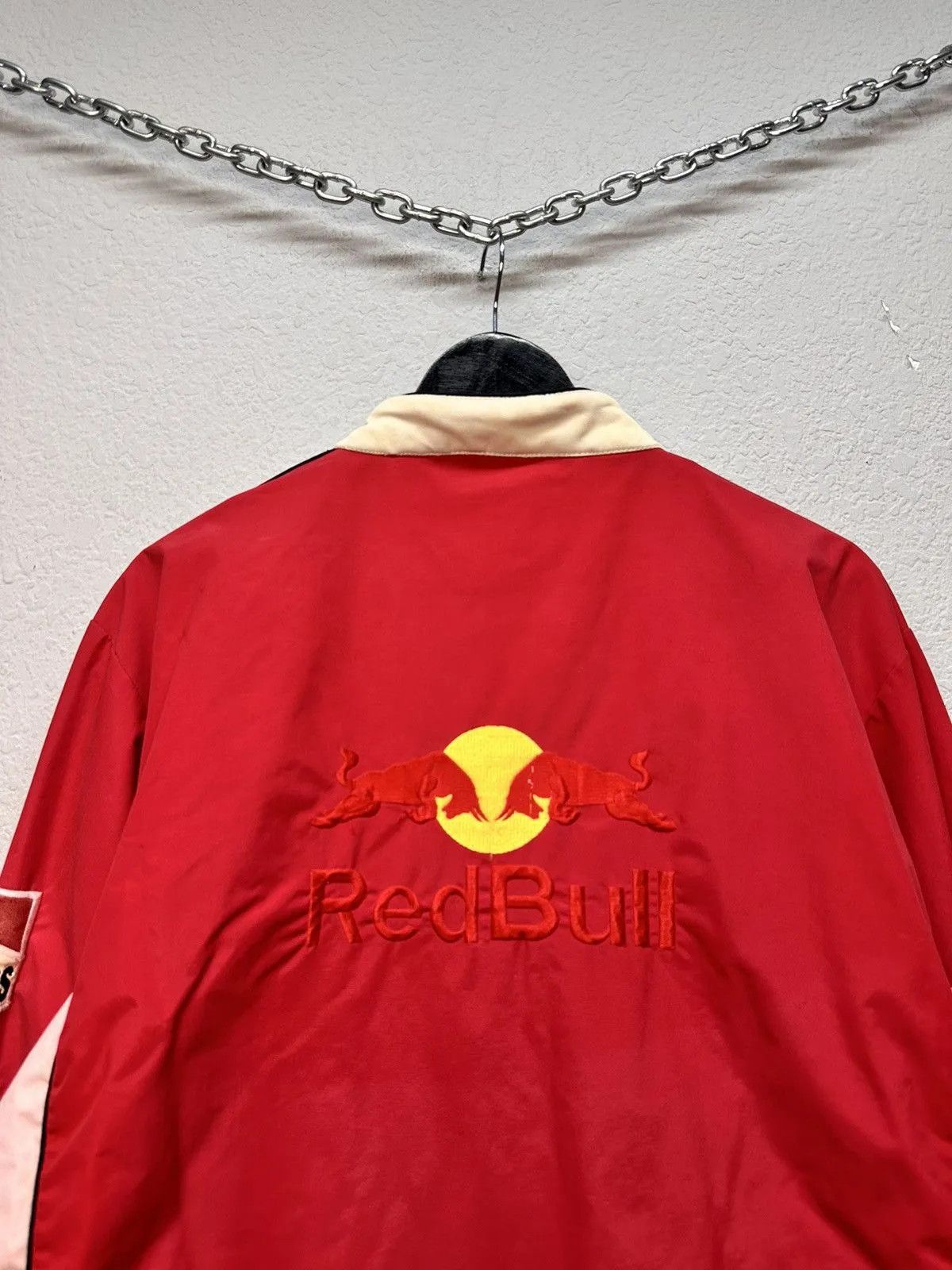 Red Bull Racing Jacket Moto Vodafone F1 Nascar Leather Red Bull Lucky Size US XXL / EU 58 / 5 - 12 Thumbnail