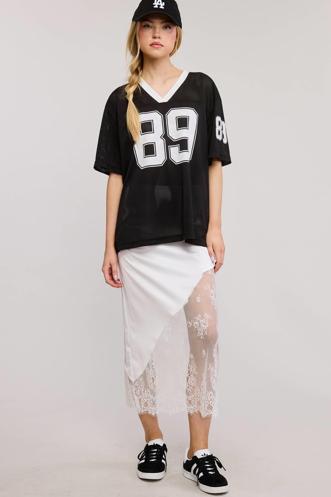 Other V Neck Sporty Jersey Shirt Top With Printed Number 89 Size S / US 4 / IT 40 - 4 Thumbnail