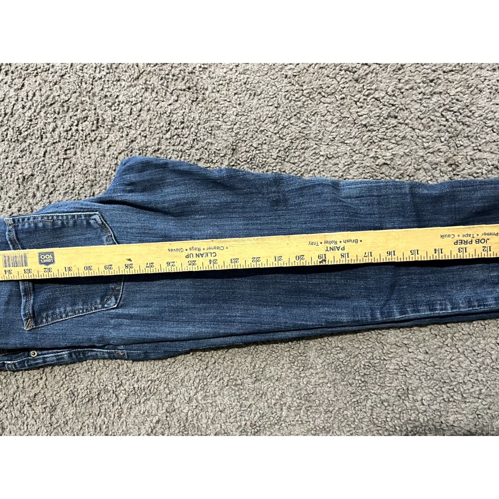 Express Express Jeans Legging Blue Size 2 High Rise Women Denim Stretch Pockets Zipper Button 30In Inseam Size 26" / US 2 / IT 38 - 7 Thumbnail