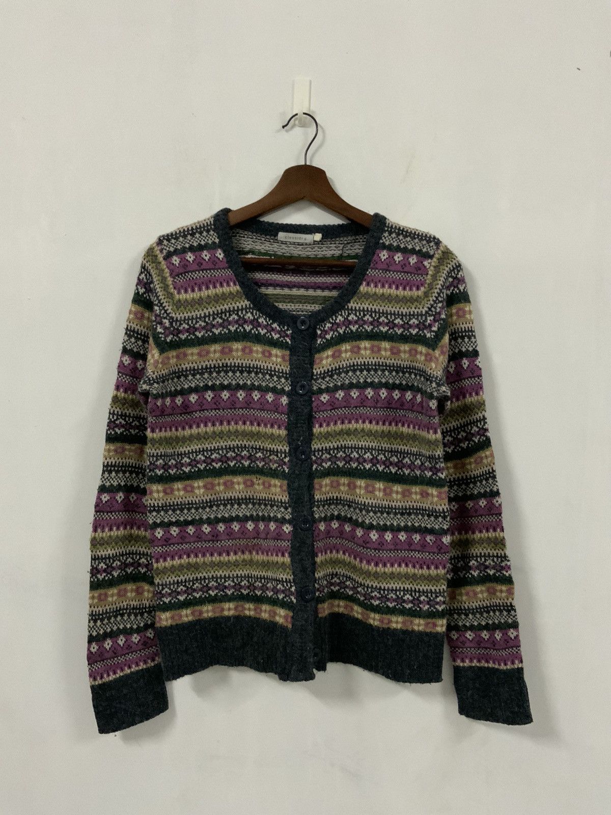 Japanese Brand Clessidra Native Avant Garde Handknit Knit Sweater Size US M / EU 48-50 / 2 - 1 Thumbnail