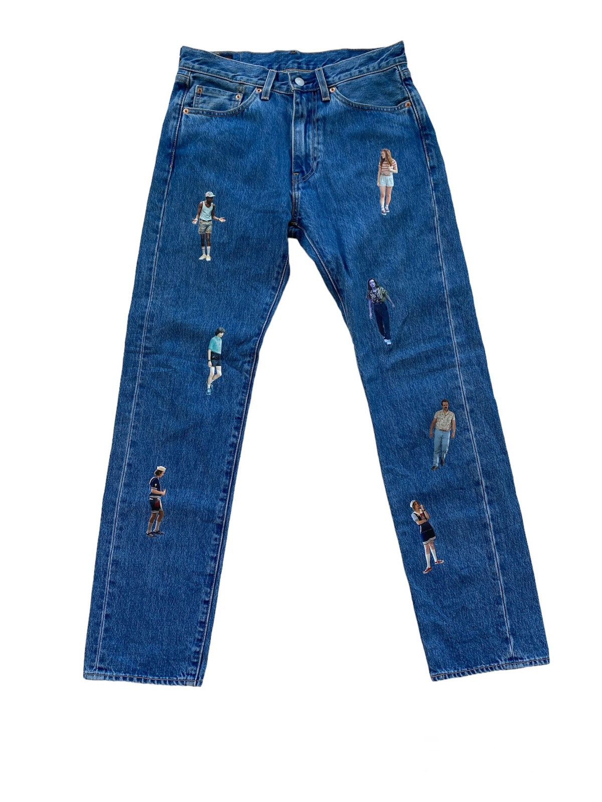 image of Levi's X Stranger Things Jeans in Blue Wash, Men's (Size 31)