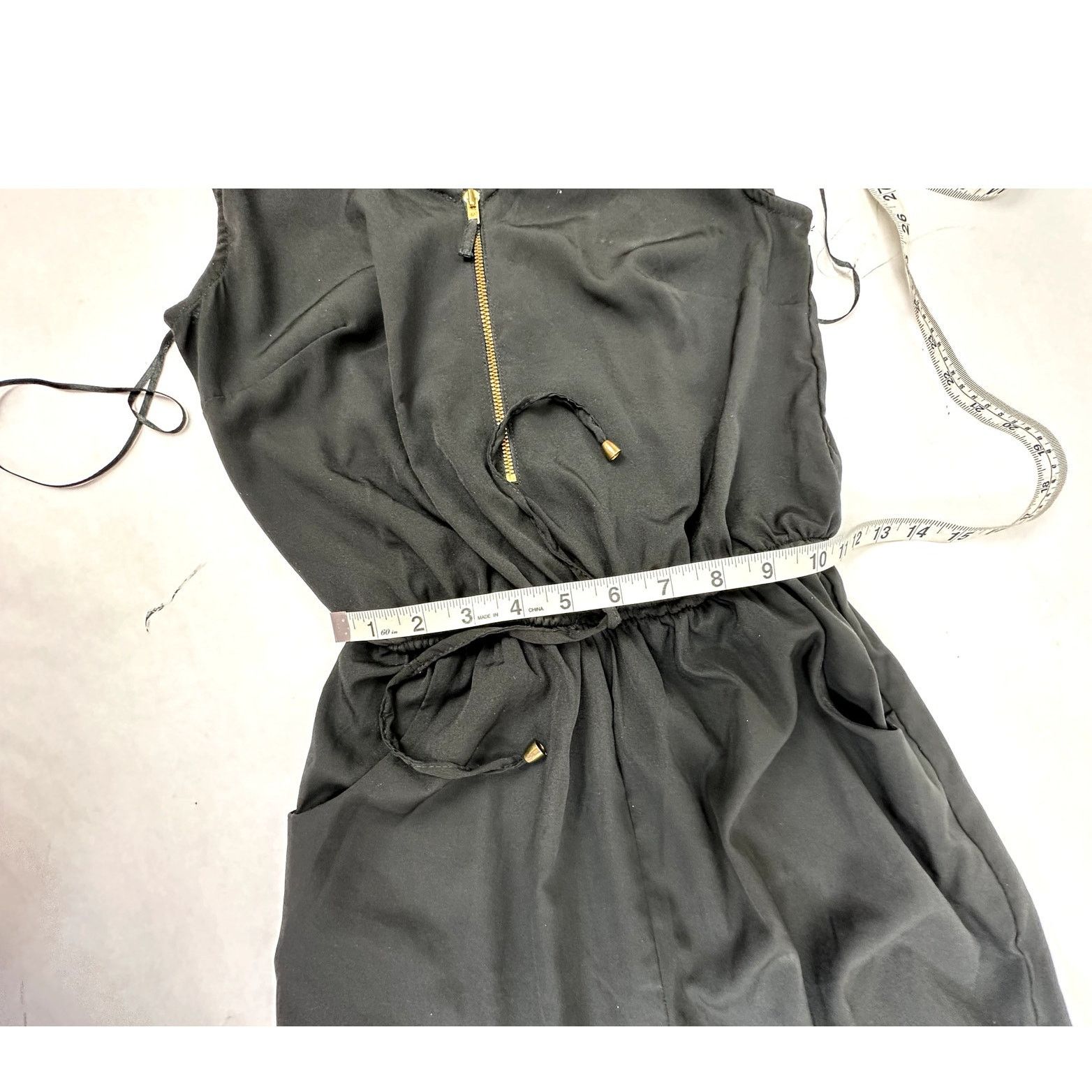 Other Atmosphere Romper Jumpsuit Sleeveless Black V-Neck - 2 Size 26" / US 2 / IT 38 - 3 Thumbnail