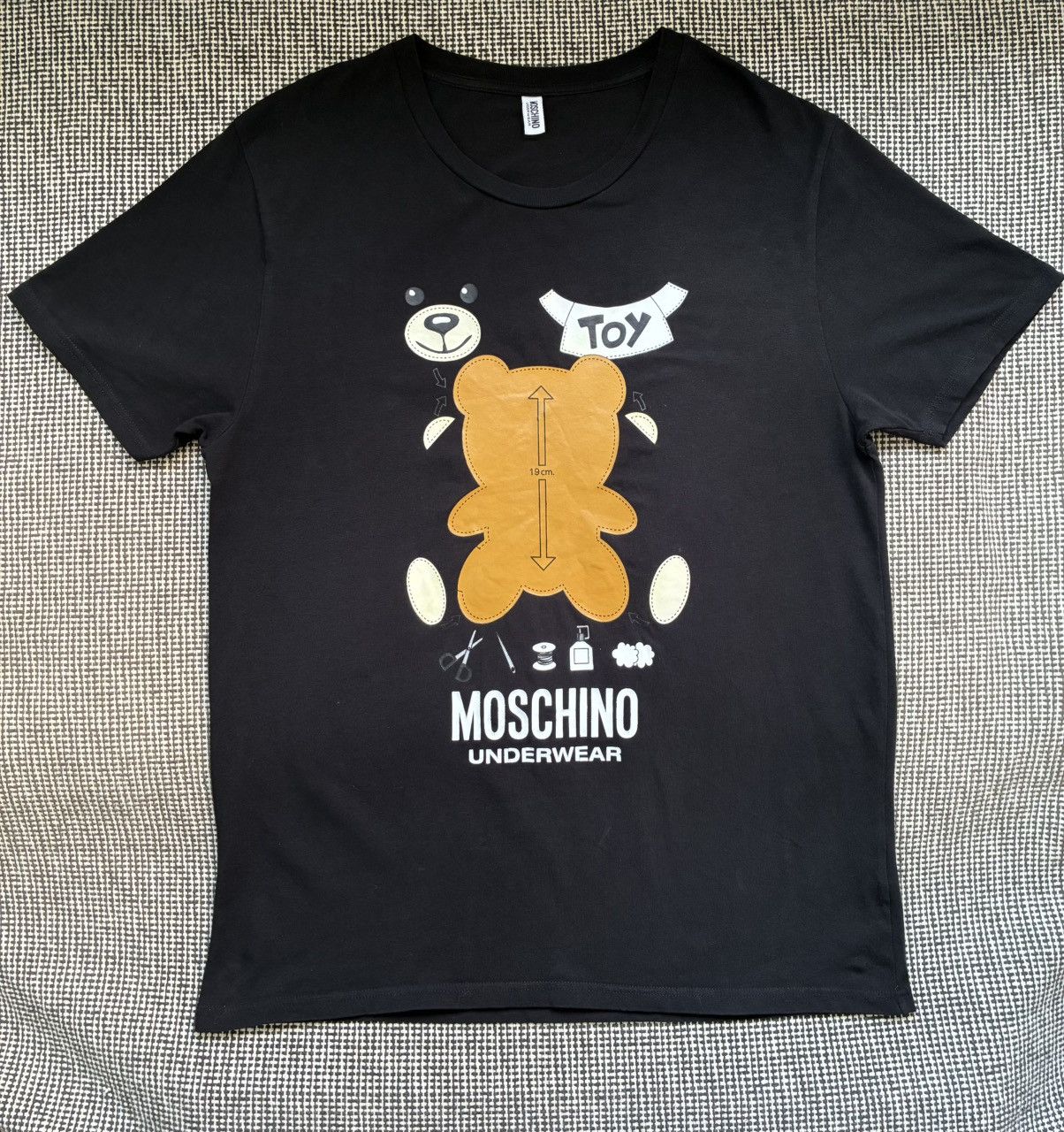 Moschino Moschino Underwear Teddy Bear Tee Size US XL / EU 56 / 4 - 2 Thumbnail