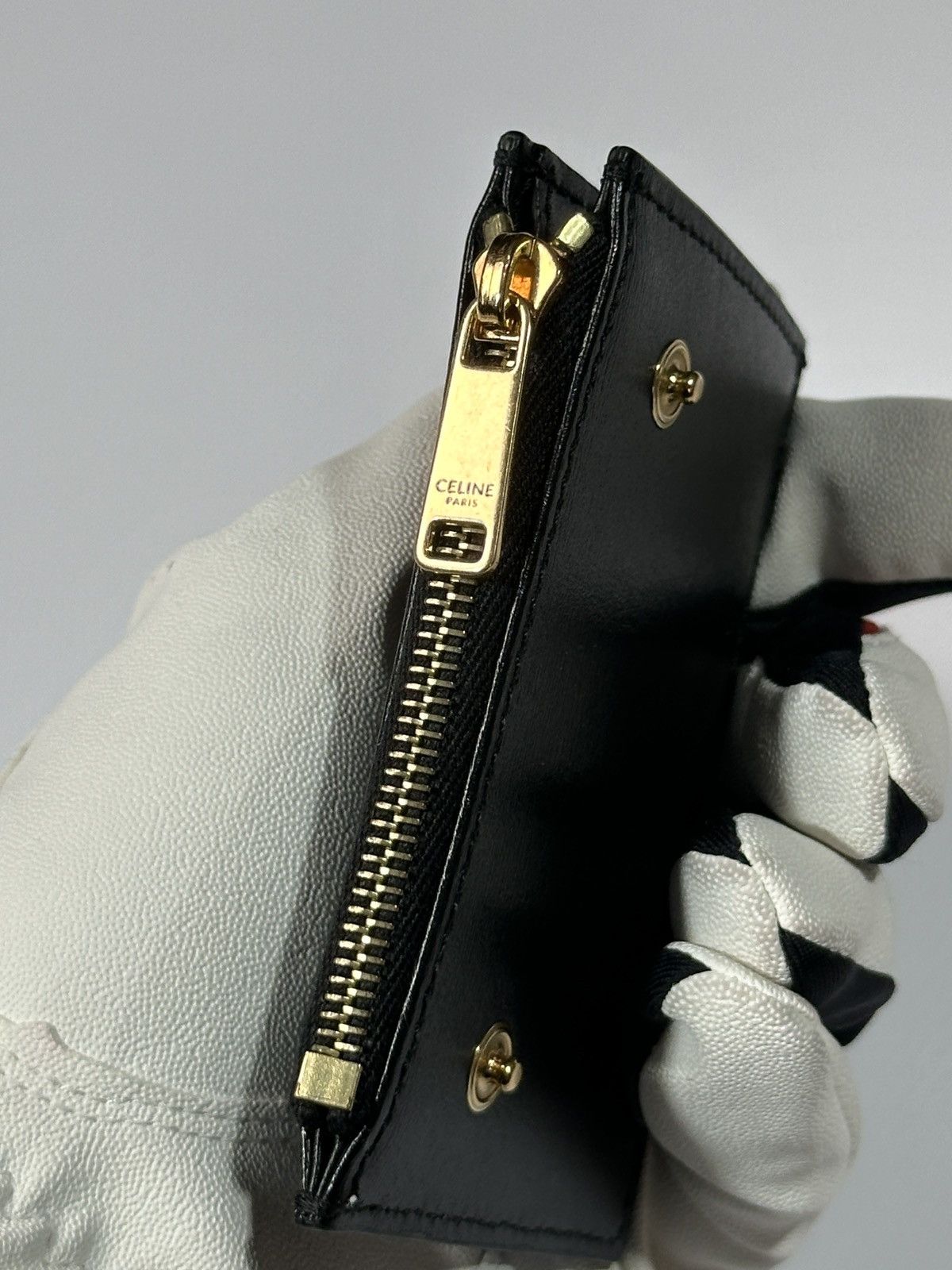 Celine CELINE Card Holder Wallet Leather Triomphe Italy Accessory Size ONE SIZE - 8 Thumbnail
