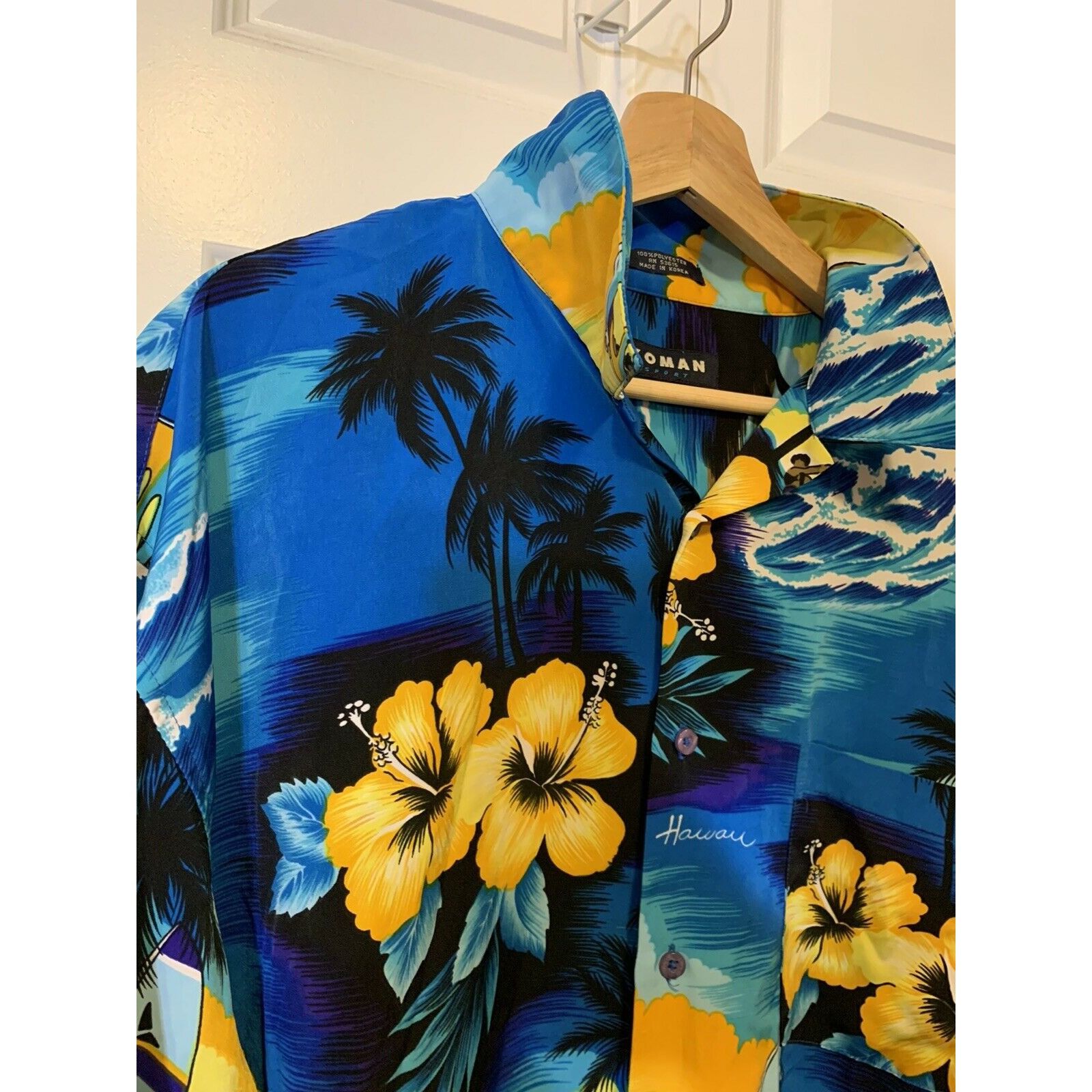 Koman Koman Sport Men’s Sz 2XL Blue Hawaiian Shirt Tropical Hawaii Size US XXL / EU 58 / 5 - 5 Thumbnail
