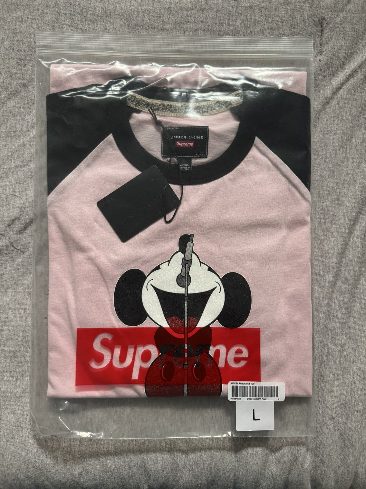 Supreme Number Nine Mickey Mouse Raglan トップス Supreme/Number (N