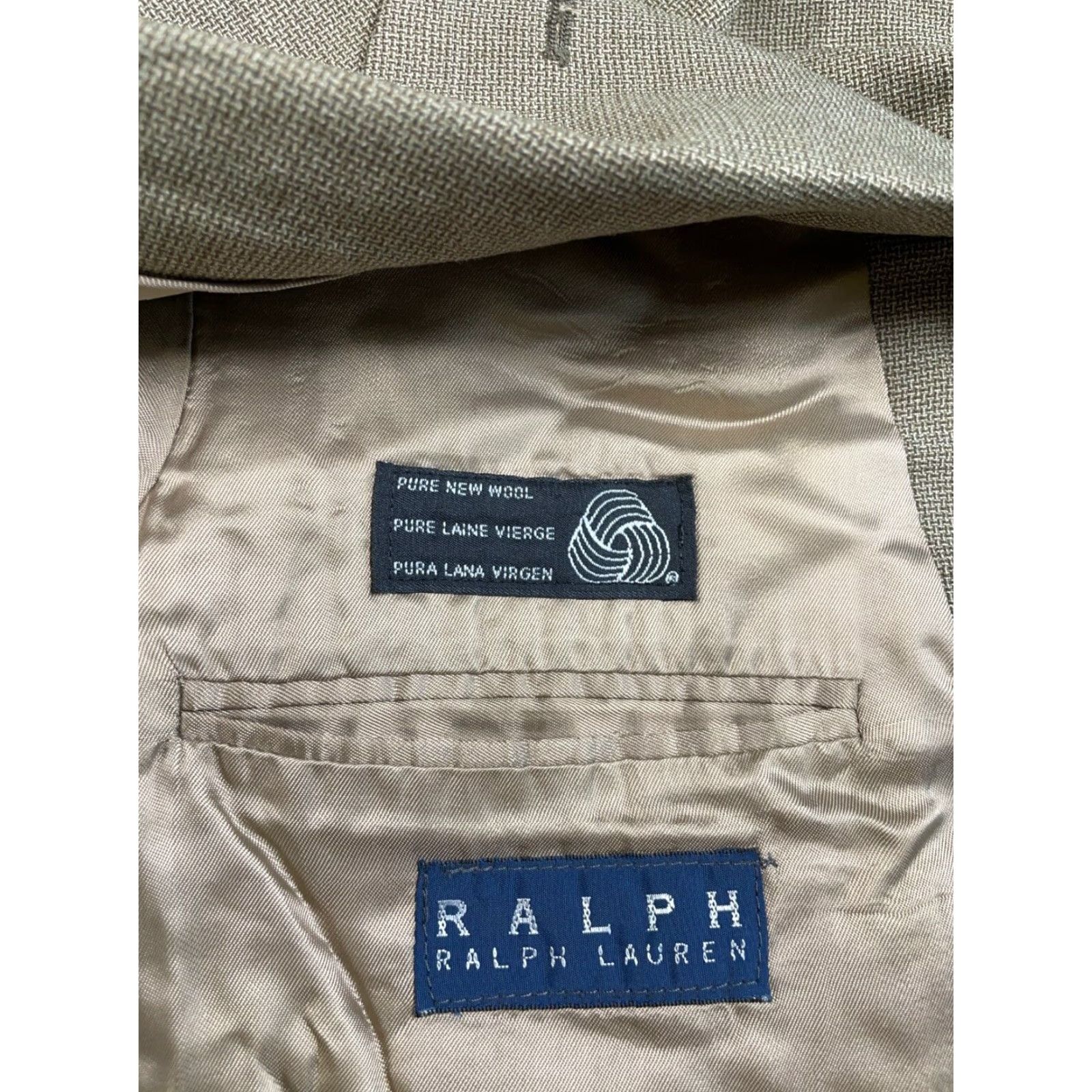 Ralph Lauren Vintage Ralph Lauren Men's Wool Blazer - 40 Regular Green Single-Breasted 3-Button Classic Coat Size 40R - 3 Thumbnail