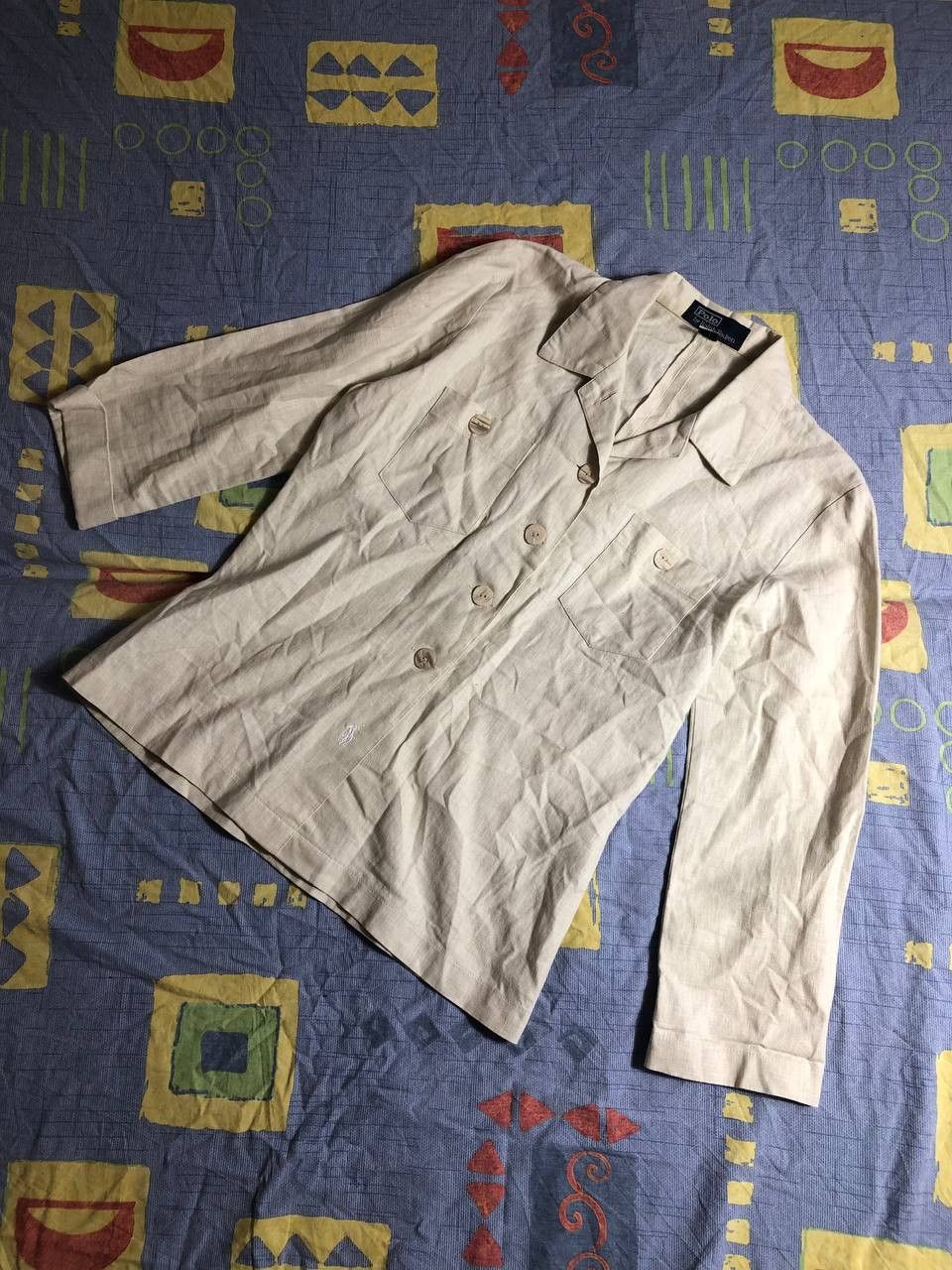 Polo Ralph Lauren × Vintage Polo Ralph Lauren Western Leather Jacket White Size M / US 6-8 / IT 42-44 - 2 Thumbnail