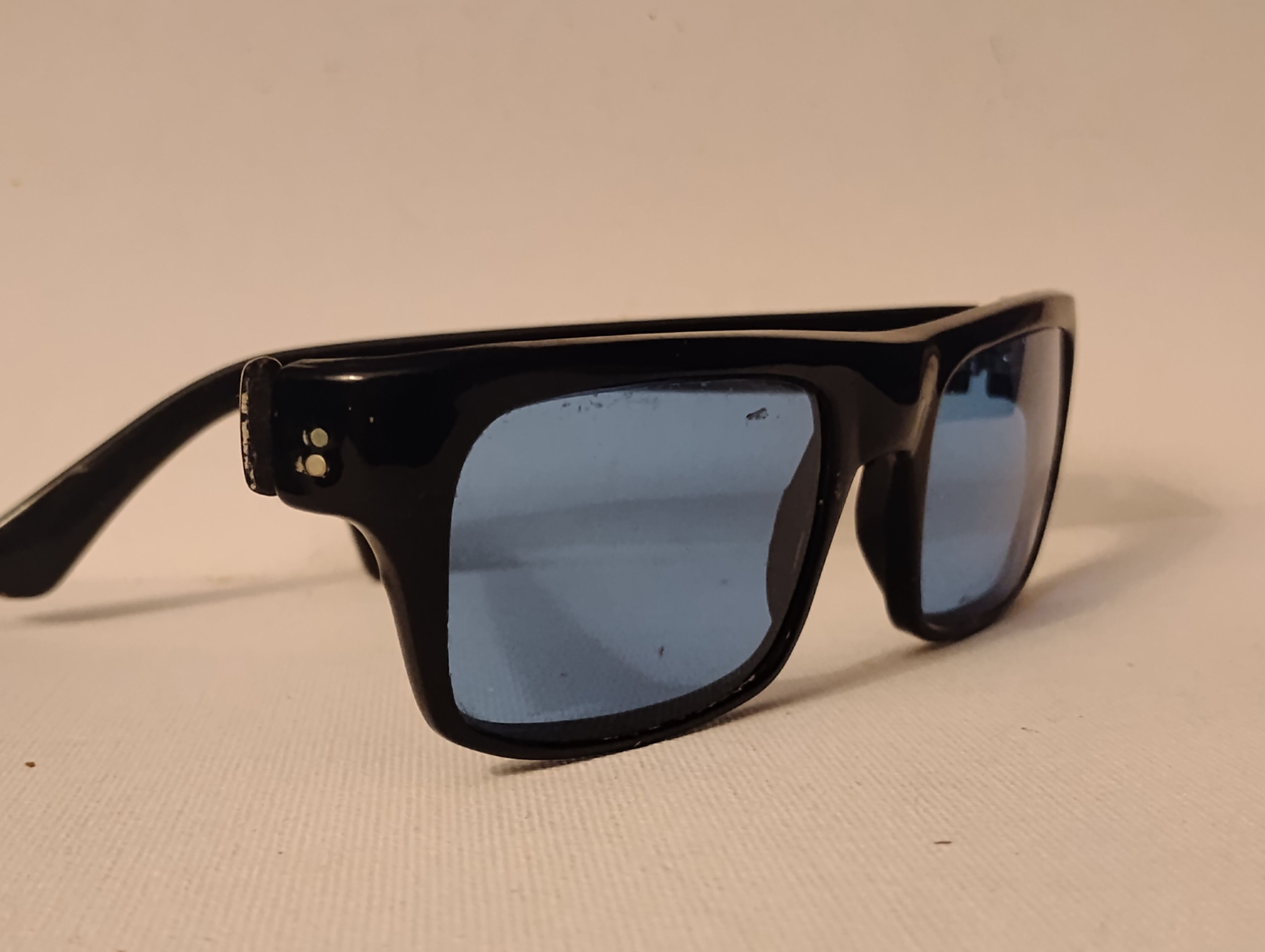 Other Rare Rockabilly Vintage Sunglasses Blue Mineral Glass Size ONE SIZE - 2 Thumbnail