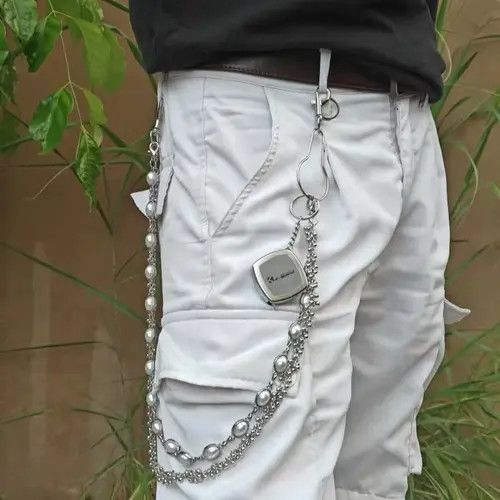 Other Pearl Layer Waist Metal Wallet Chain Size ONE SIZE - 4 Thumbnail