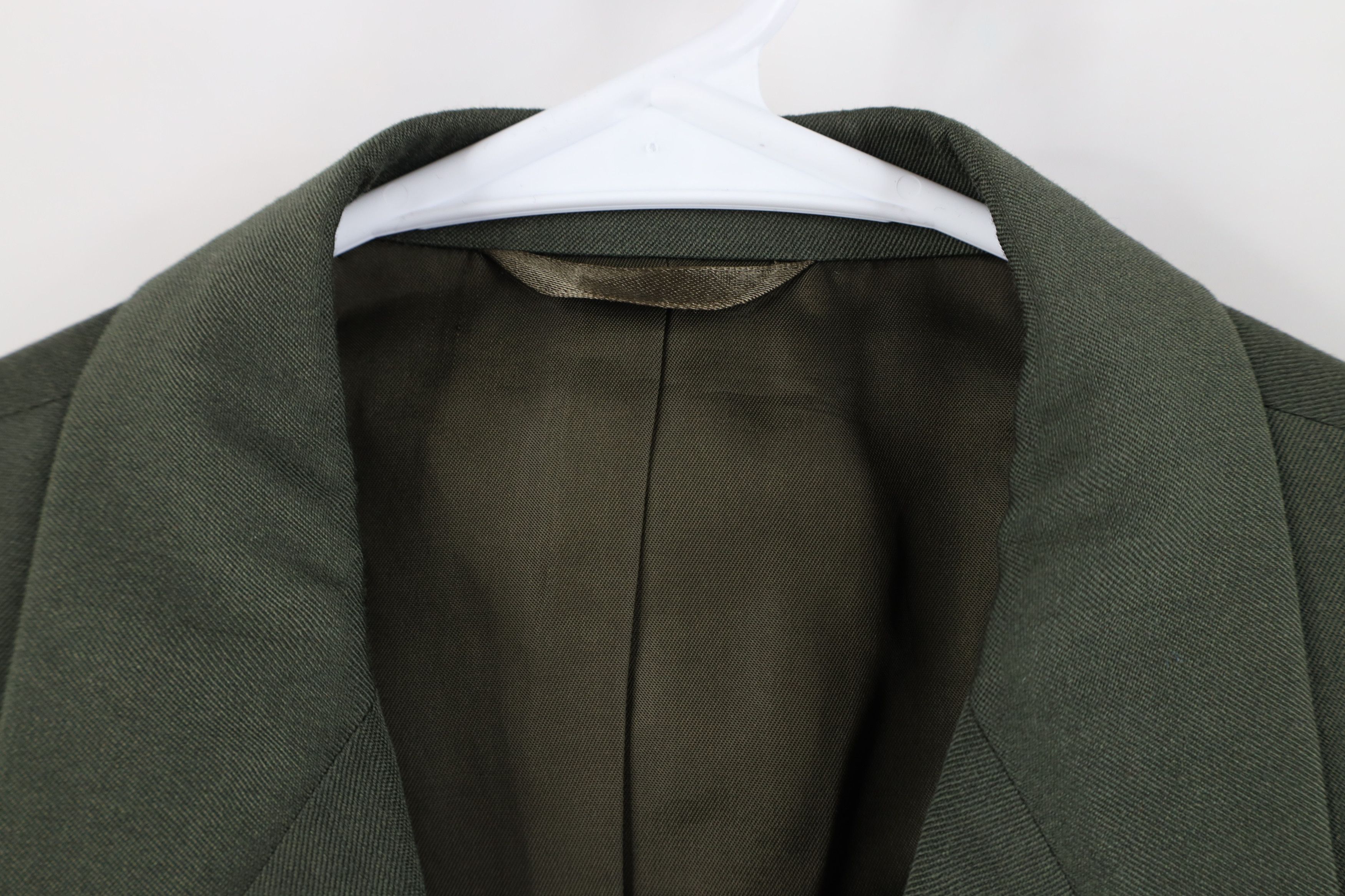 Vintage Vintage 50s Streetwear Button Suit Coat Blazer Jacket Green Size US L / EU 52-54 / 3 - 5 Thumbnail
