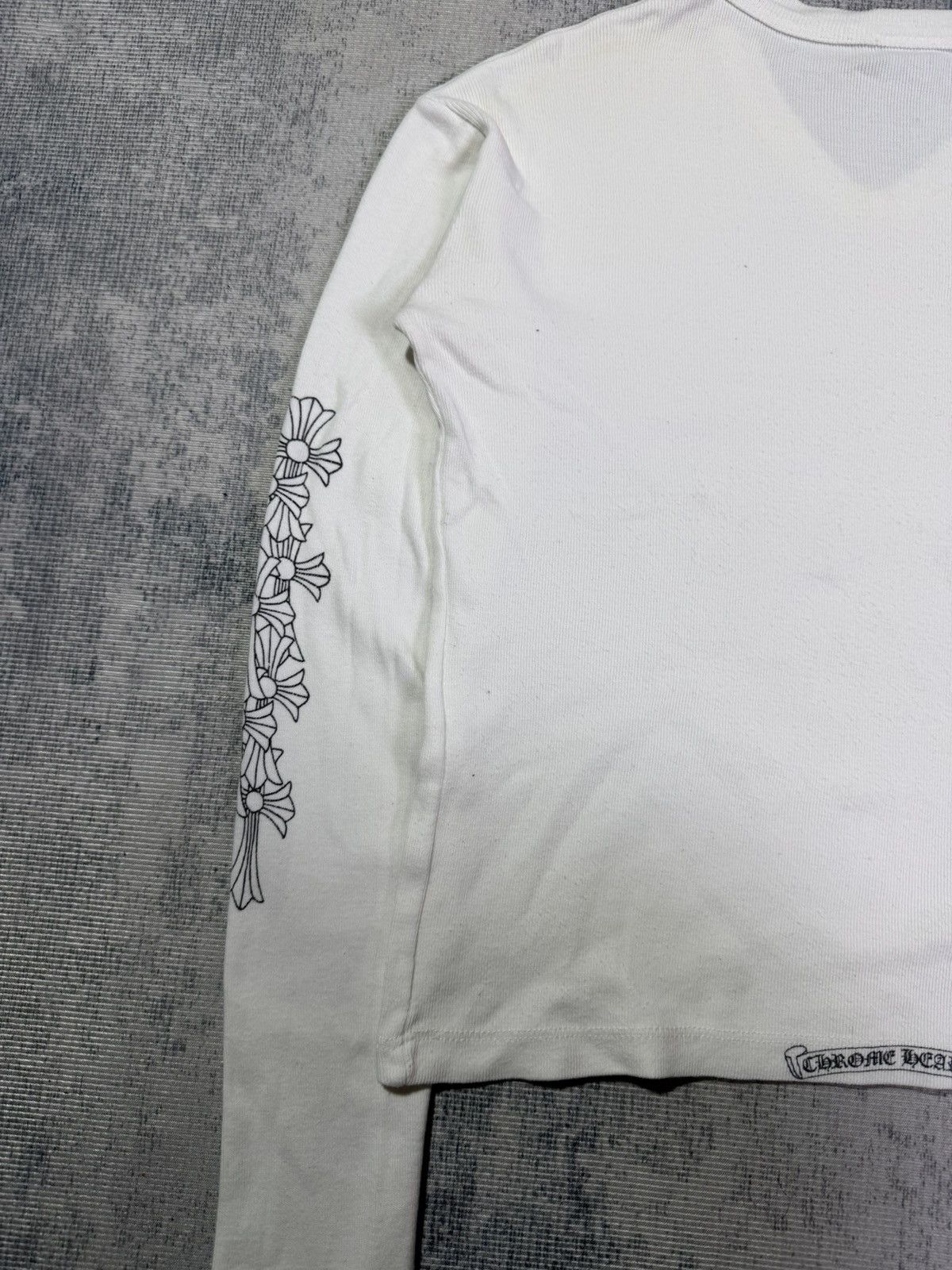 Chrome Hearts Y2K CEMETERY CROSS SLEEVES CROPTOP Size ONE SIZE - 9 Thumbnail