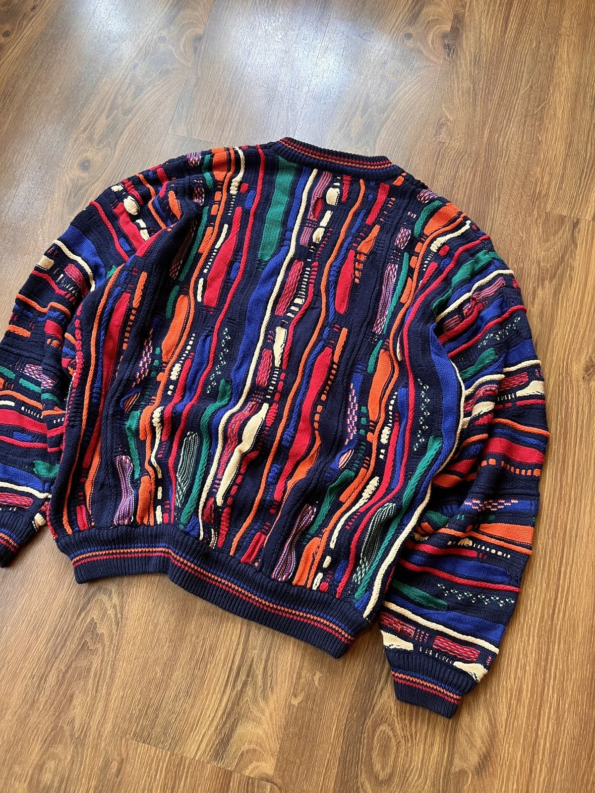 Coogi Rare Coogi 3D Knit / Sweater (Red/Blue/Green/Orange) Size US L / EU 52-54 / 3 - 6 Thumbnail