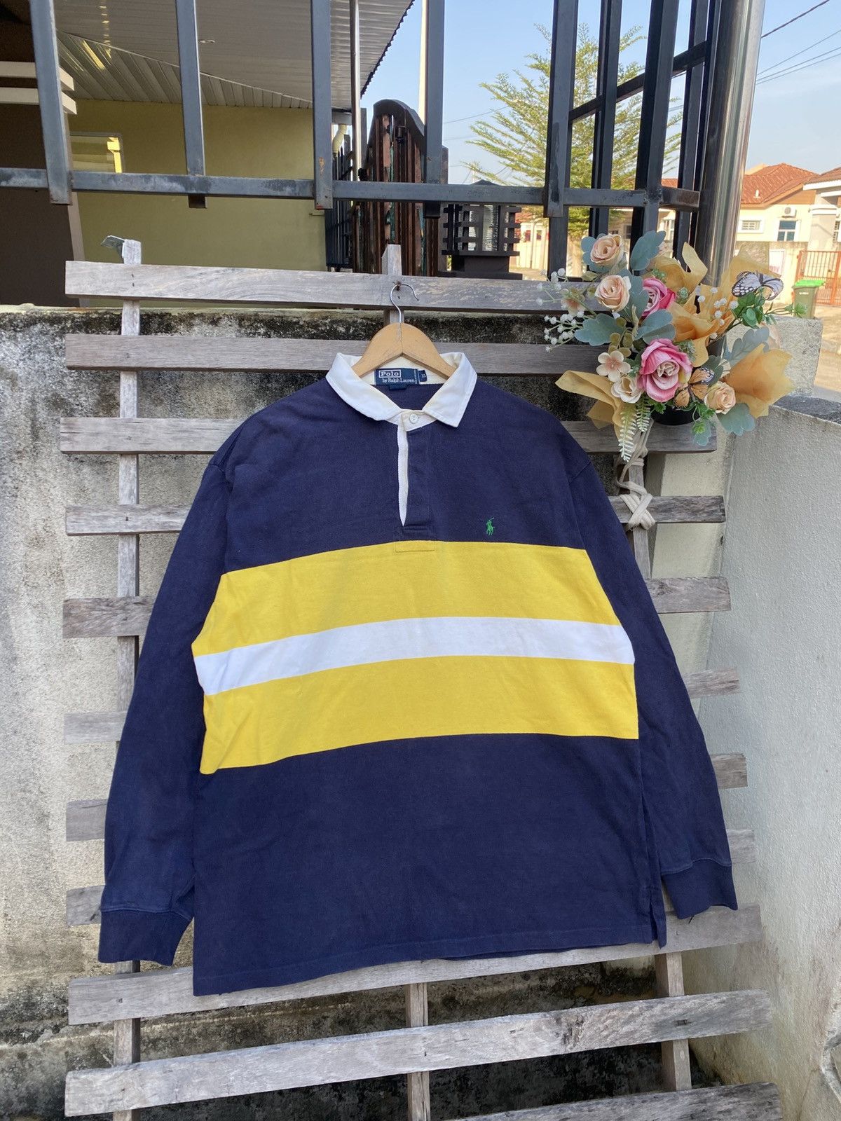 Polo Ralph Lauren Vintage Polo Ralph Lauren Rugby Shirt Size US XL / EU 56 / 4 - 2 Thumbnail