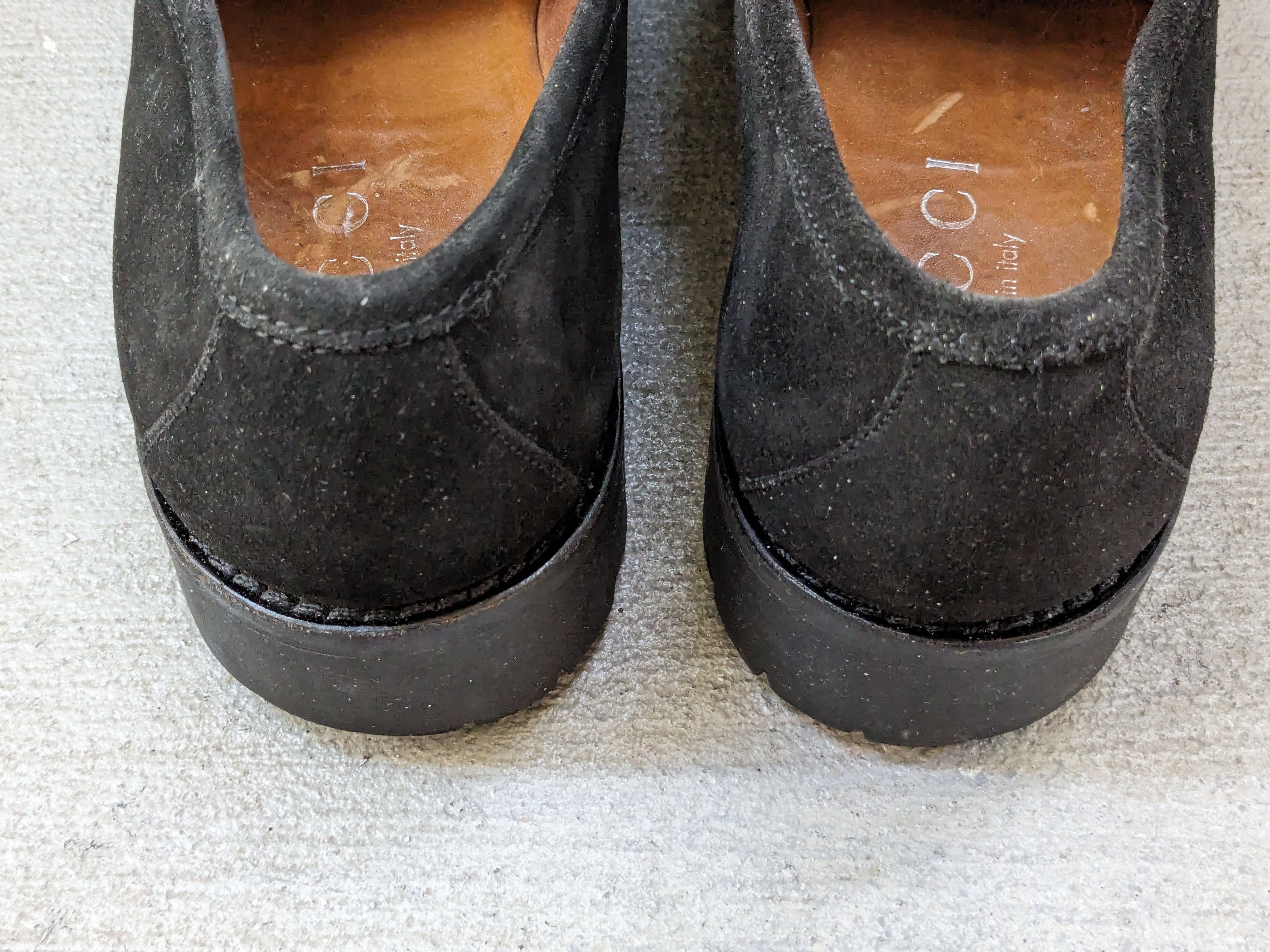 Gucci Gucci Horsebit Loafers Black Suede 9.5 D Italy Snaffle Size US 9.5 / EU 42-43 - 12 Thumbnail
