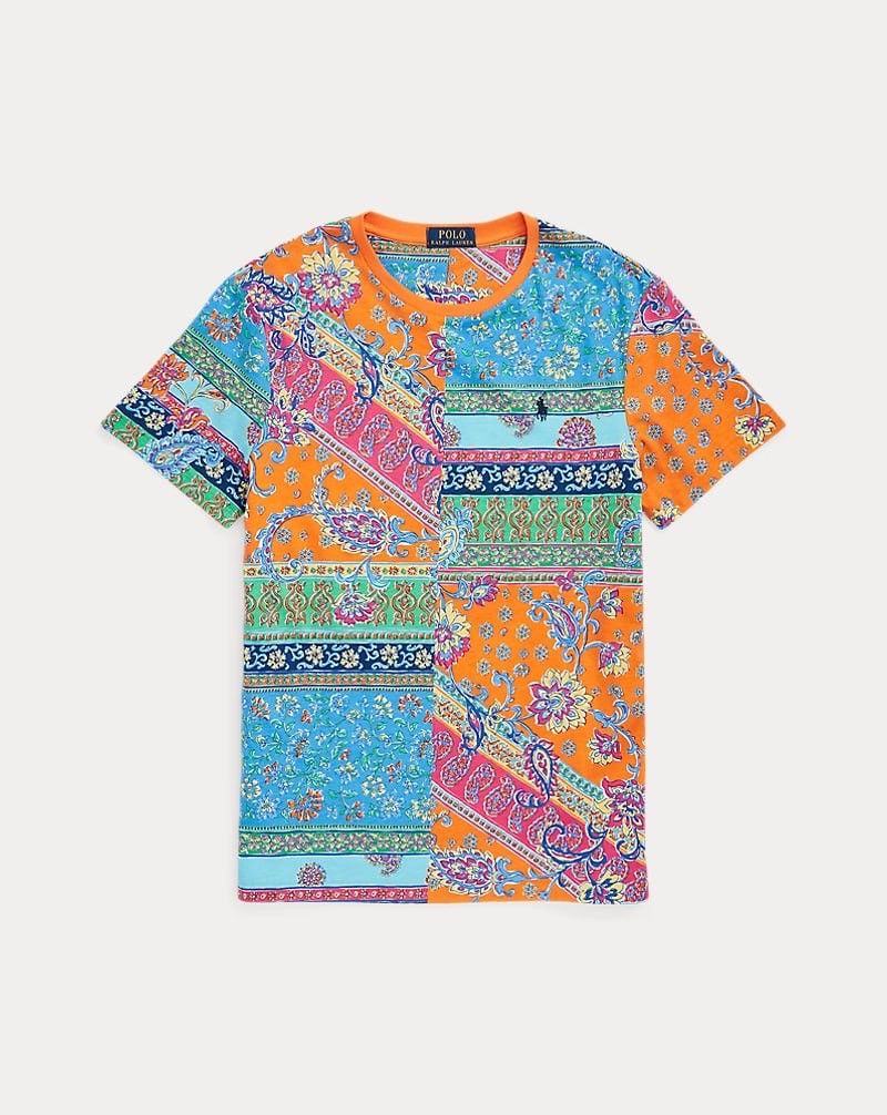 Polo Ralph Lauren Polo Ralph Lauren Patchwork-Print bright T-Shirt Tee Vintage Size US XL / EU 56 / 4 - 1 Thumbnail